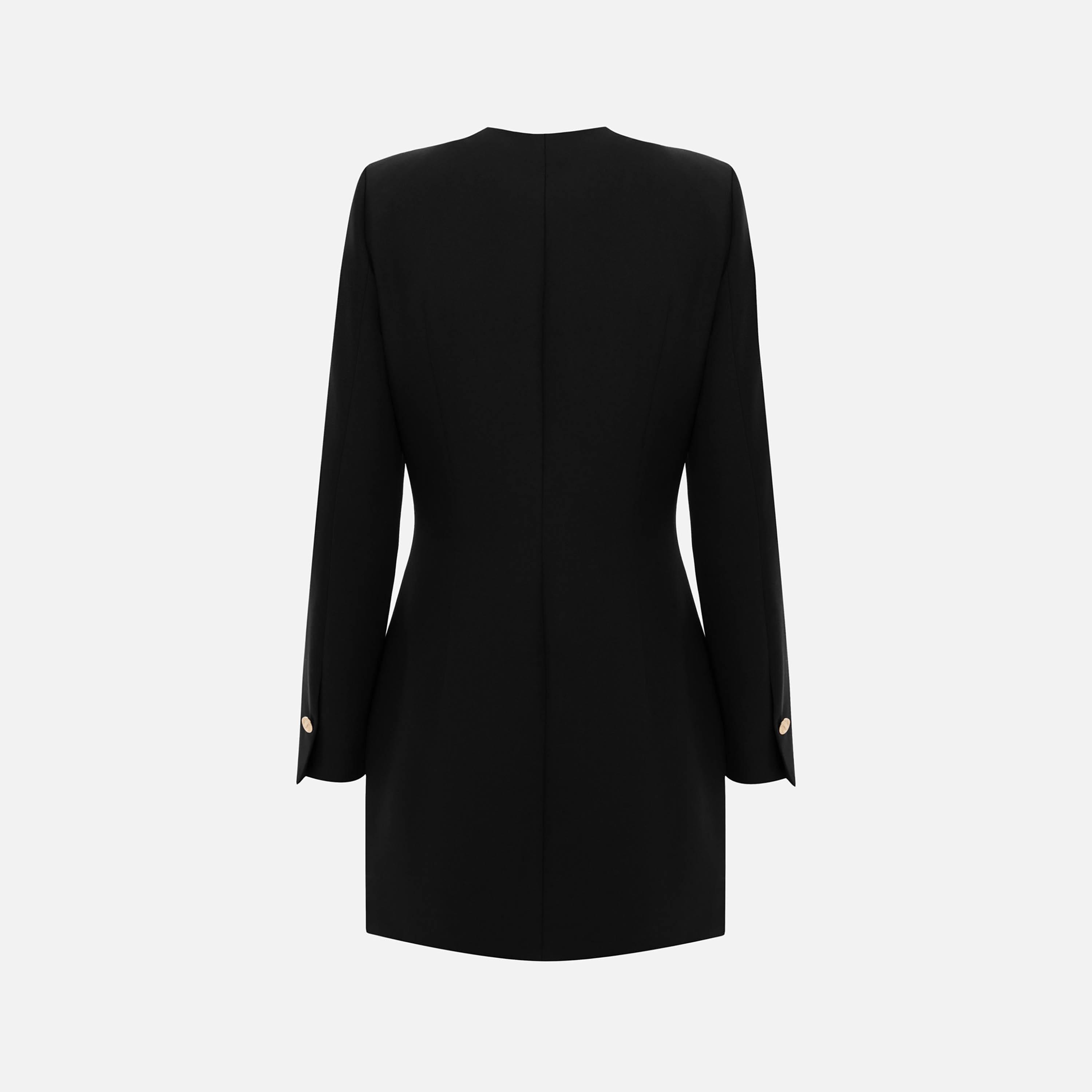 Lichi Black Sheath Women's Mini Dress-women-clothing-dresses-image-6