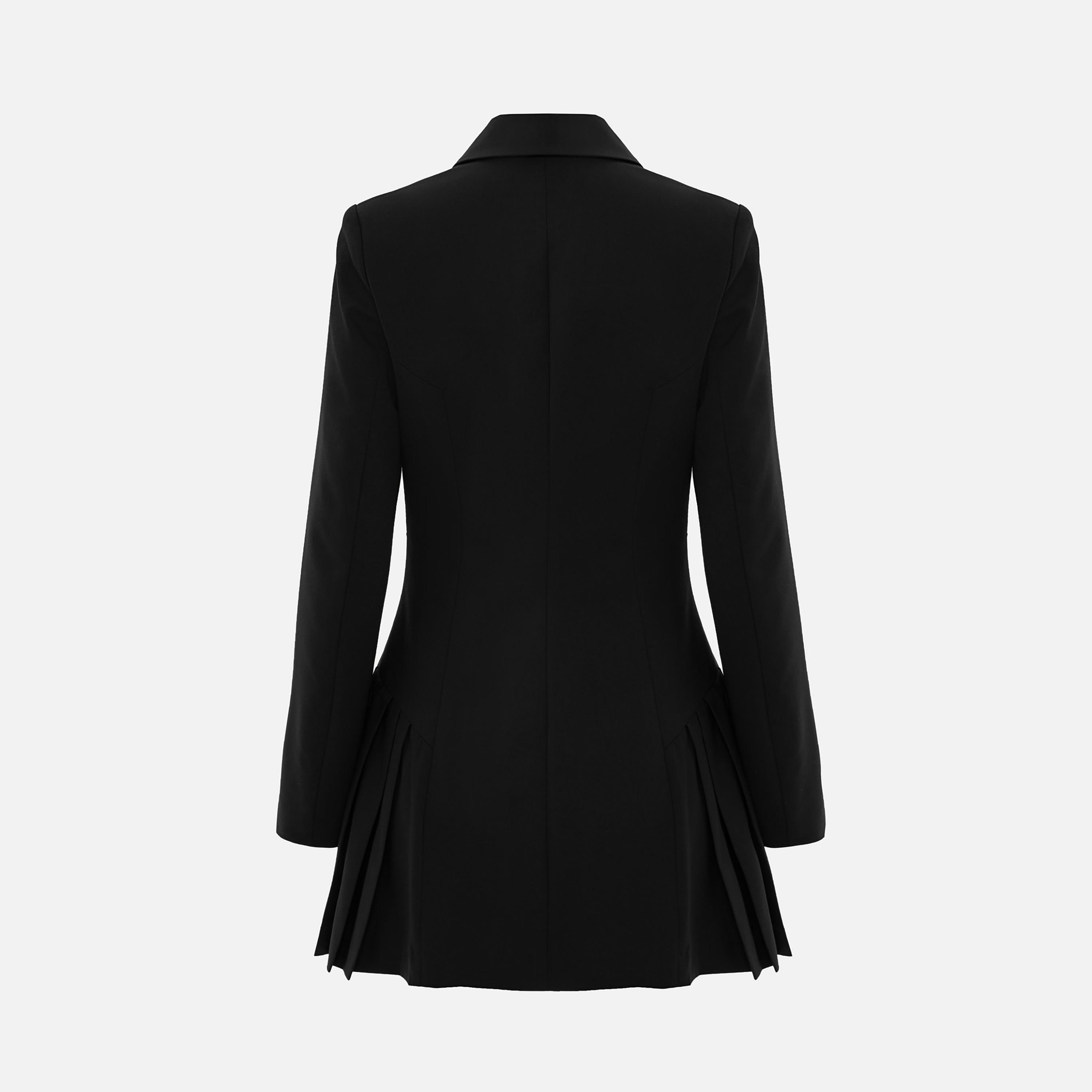 Lichi Lapel Collar Blazer Style Women's Mini Dress-women-clothing-dresses-image-6