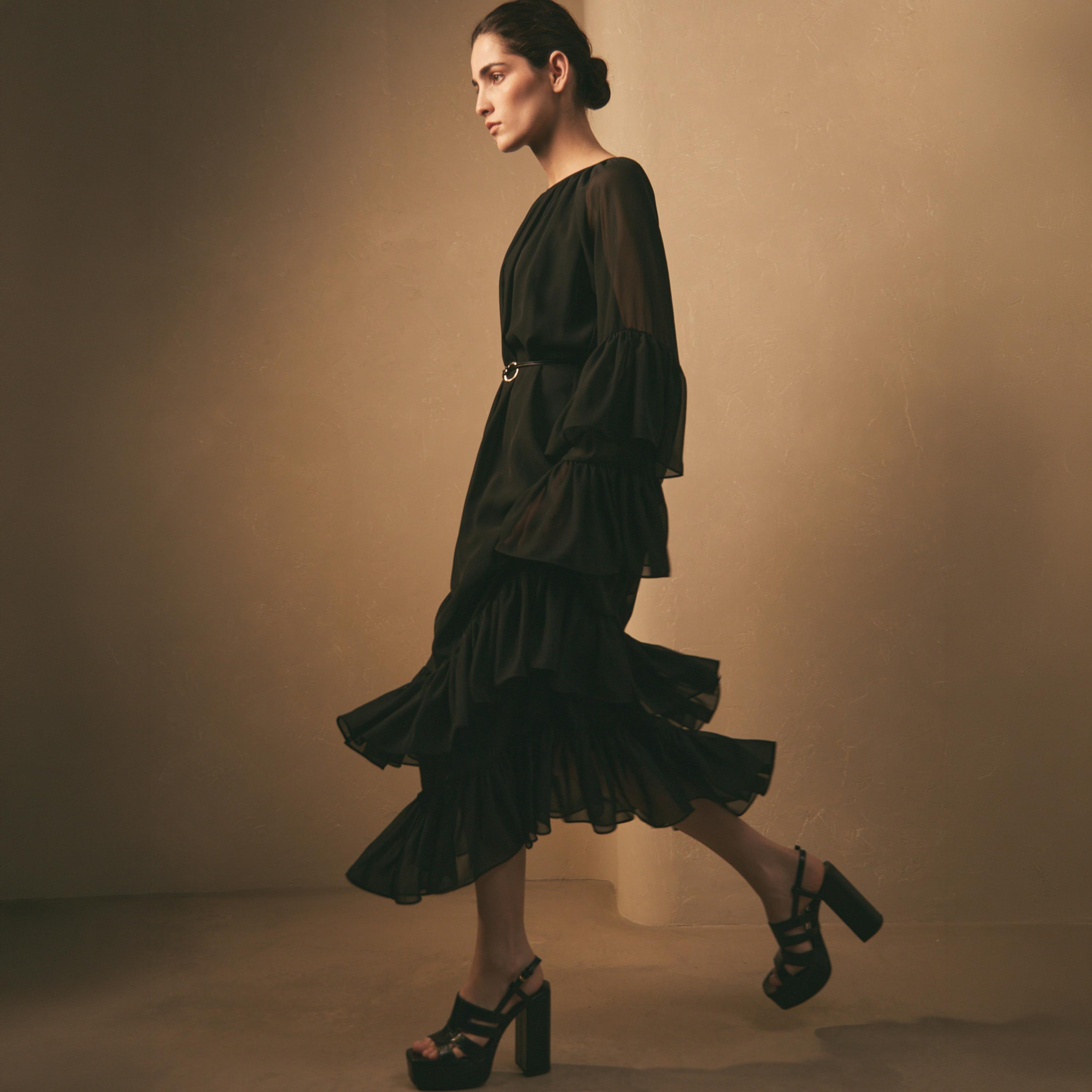 Lichi Ruffled Chiffon Tiered Women's Maxi Dress-women-clothing-dresses-image-2