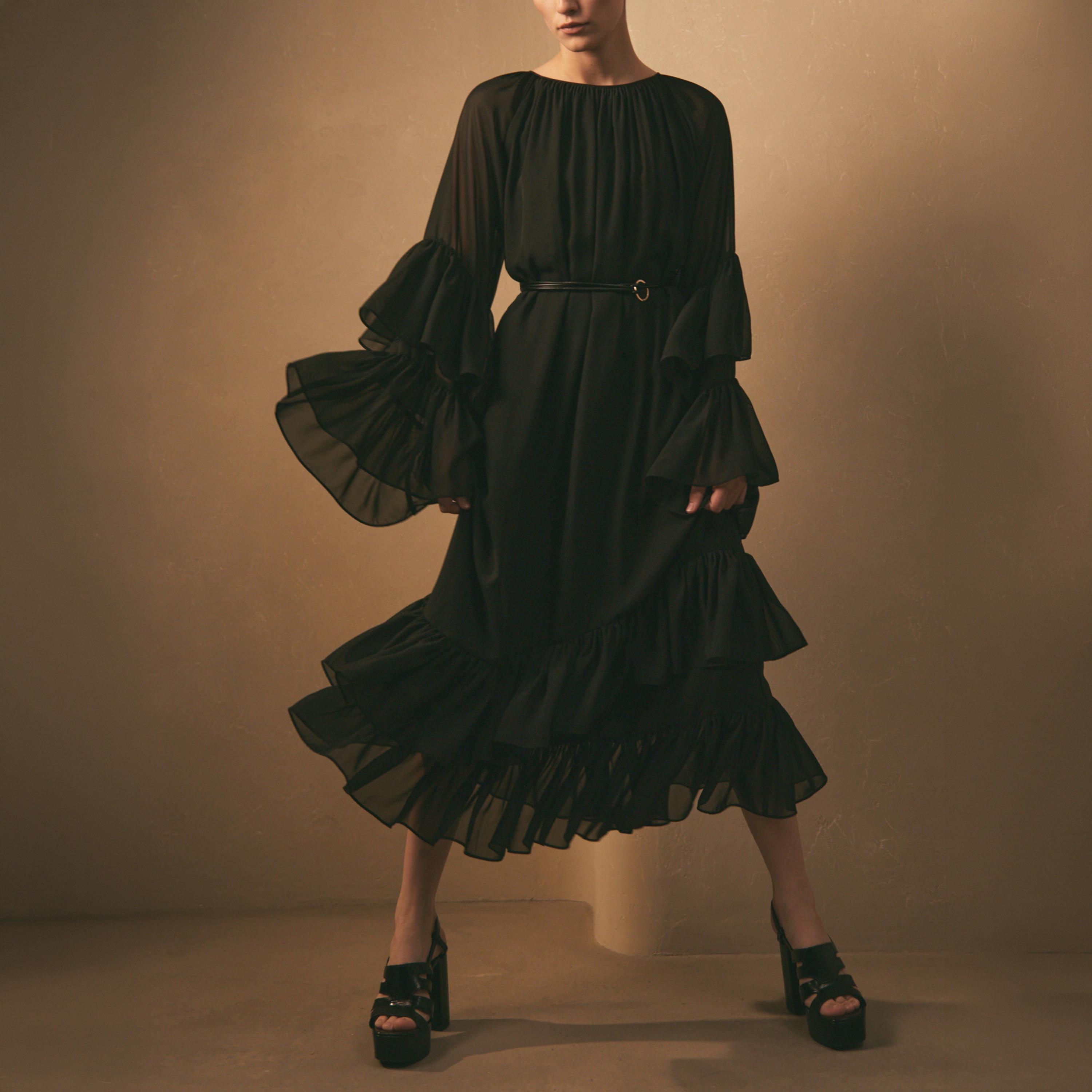 Lichi Ruffled Chiffon Tiered Women's Maxi Dress-women-clothing-dresses-image-3