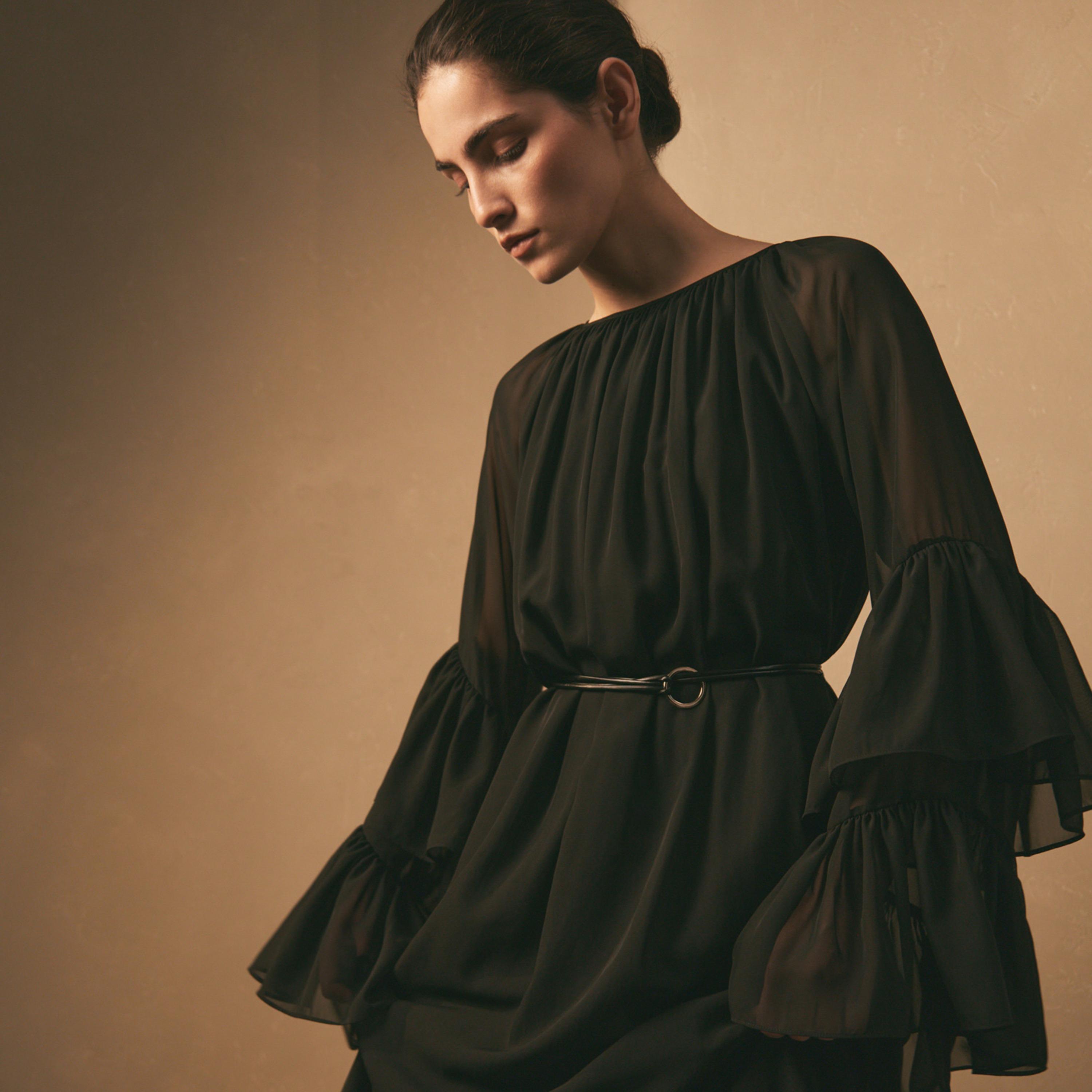 Lichi Ruffled Chiffon Tiered Women's Maxi Dress-women-clothing-dresses-image-4