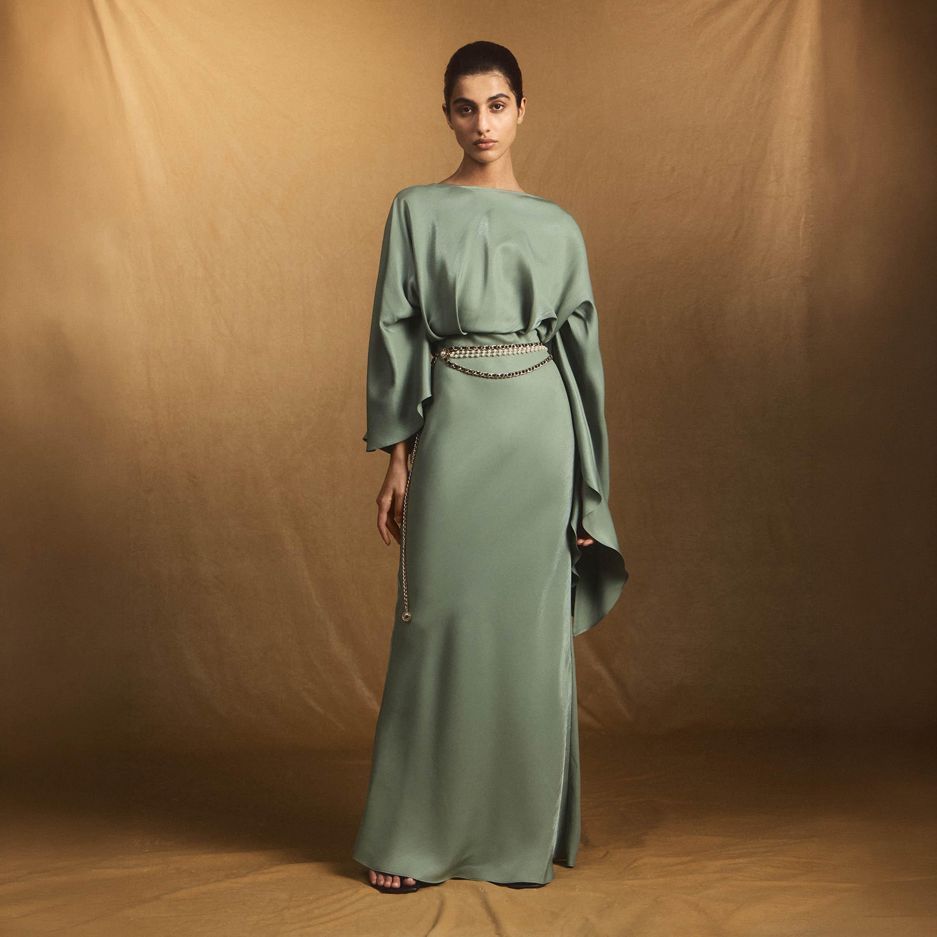 Lichi Satin Sheath Women's Maxi Evening Dress-women-clothing-dresses-image-1