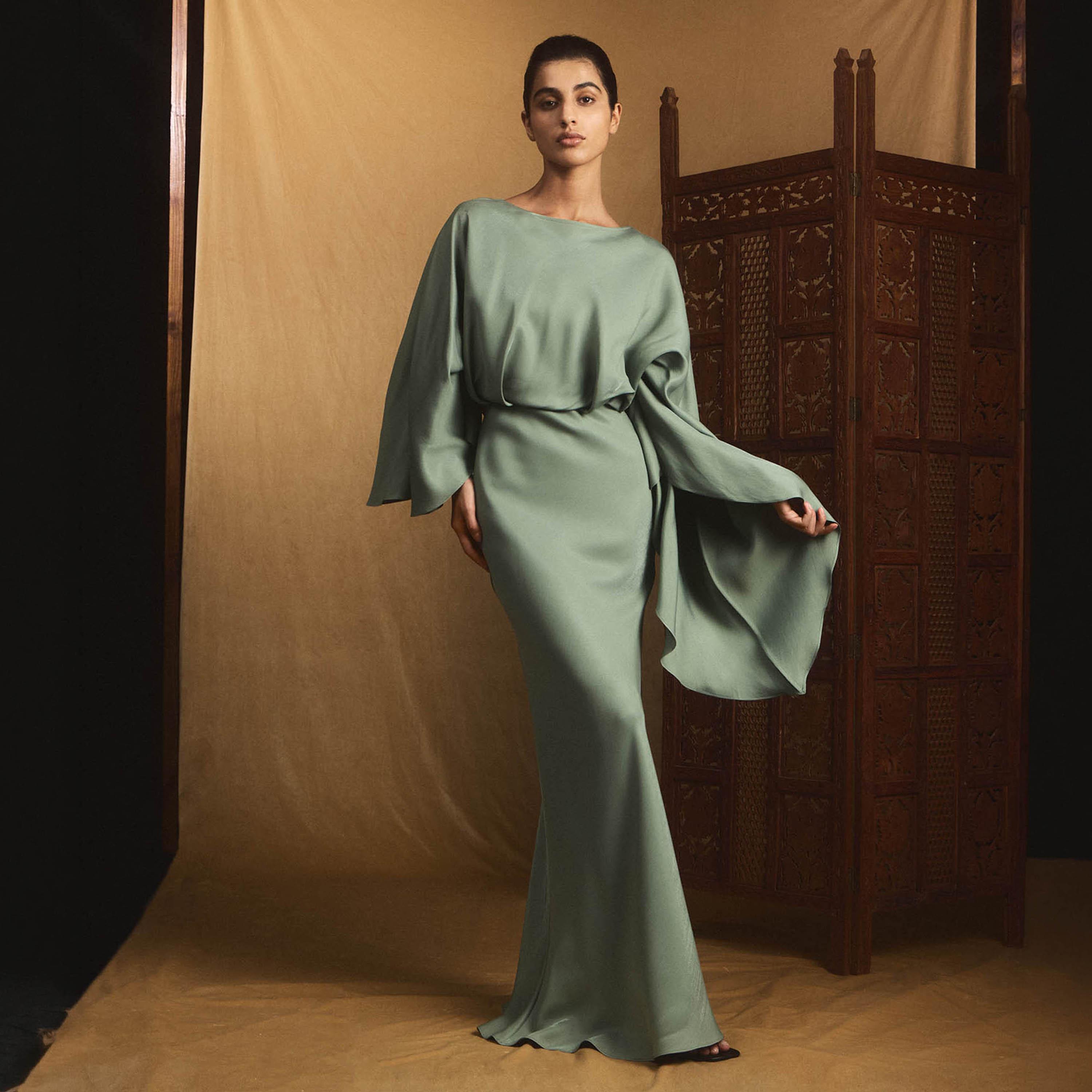 Lichi Satin Sheath Women's Maxi Evening Dress-women-clothing-dresses-image-2