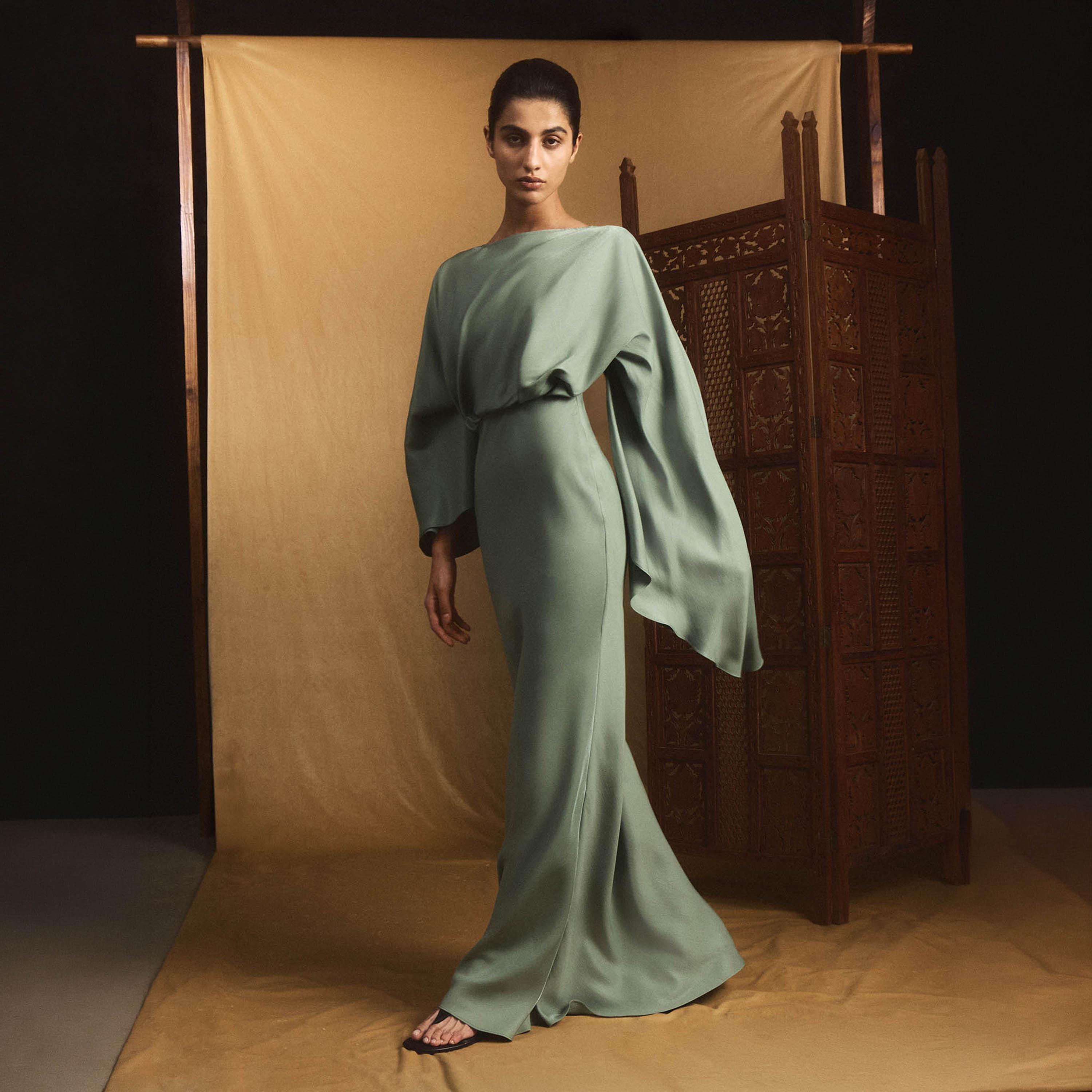 Lichi Satin Sheath Women's Maxi Evening Dress-women-clothing-dresses-image-3