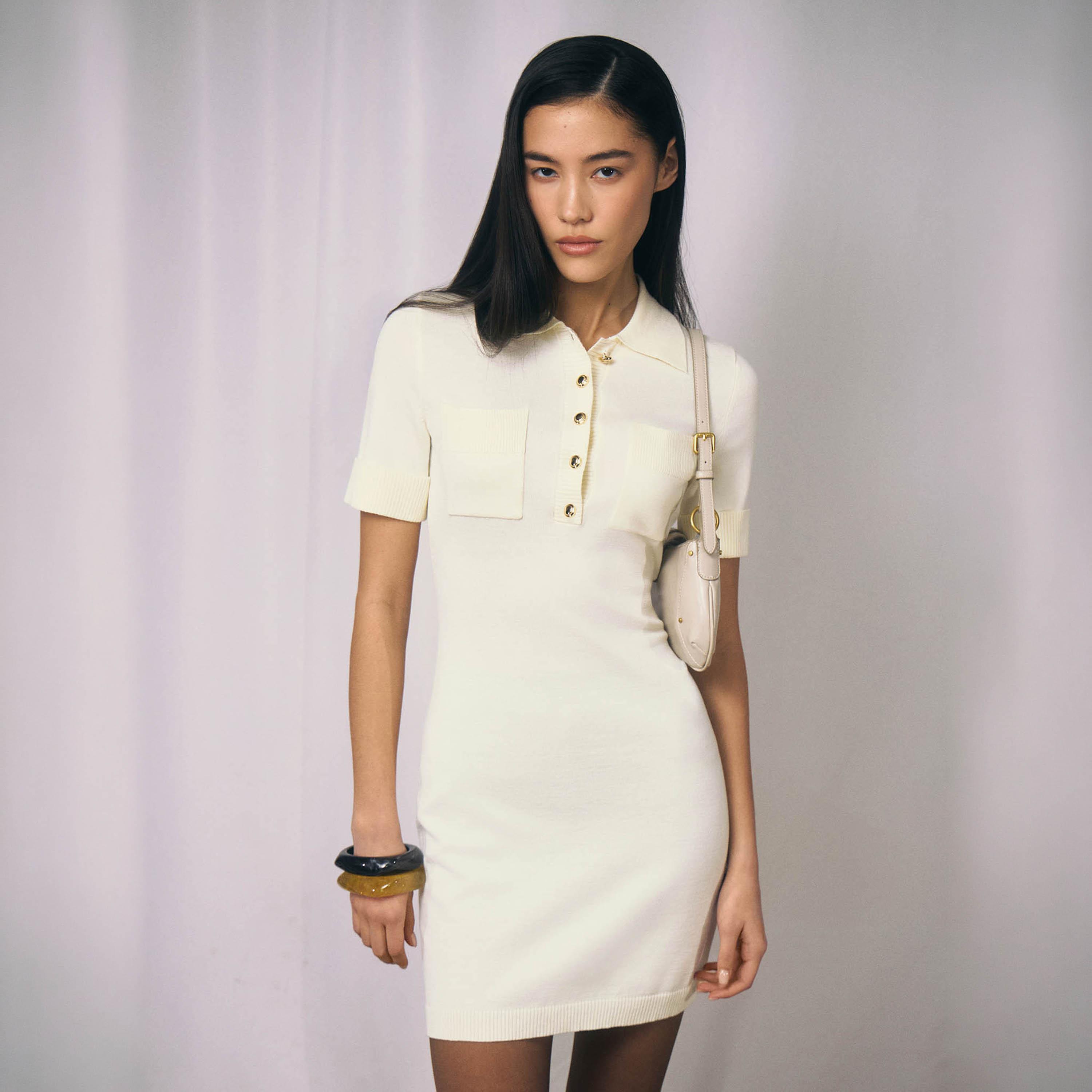 Lichi Collared T-Shirt Women's Mini Dress-women-clothing-dresses-image-1