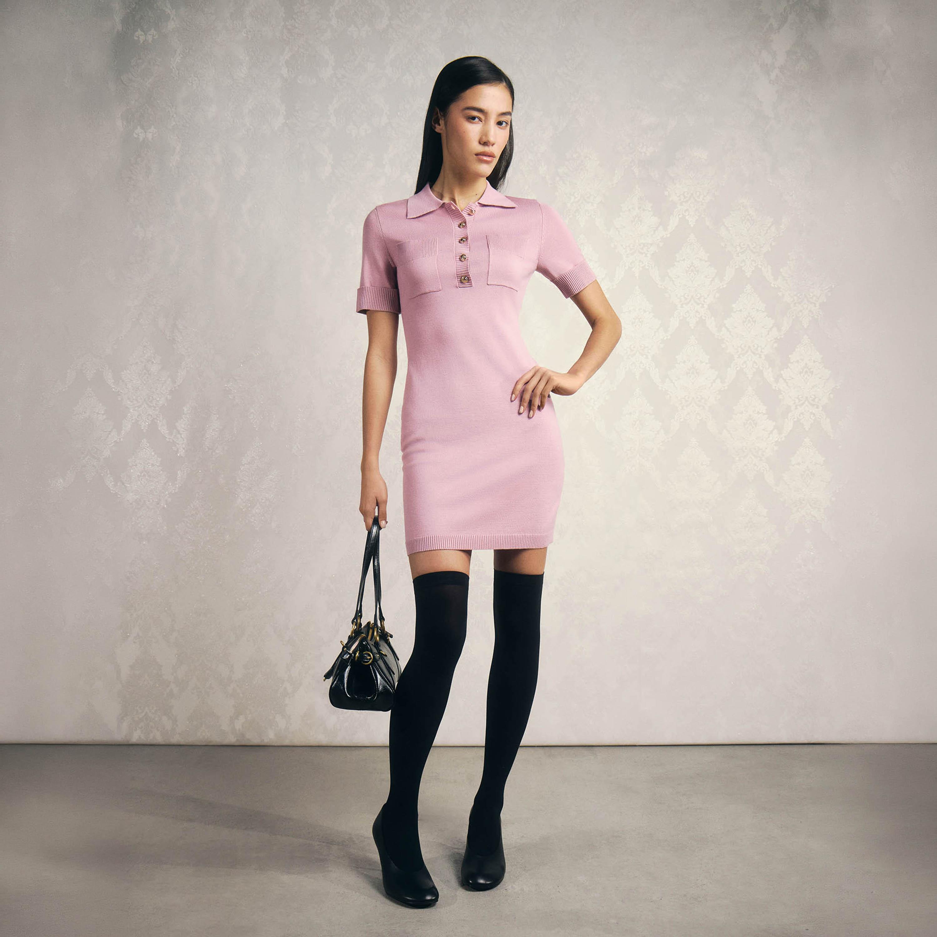 Lichi Collared T-Shirt Women's Mini Dress-women-clothing-dresses-image-2