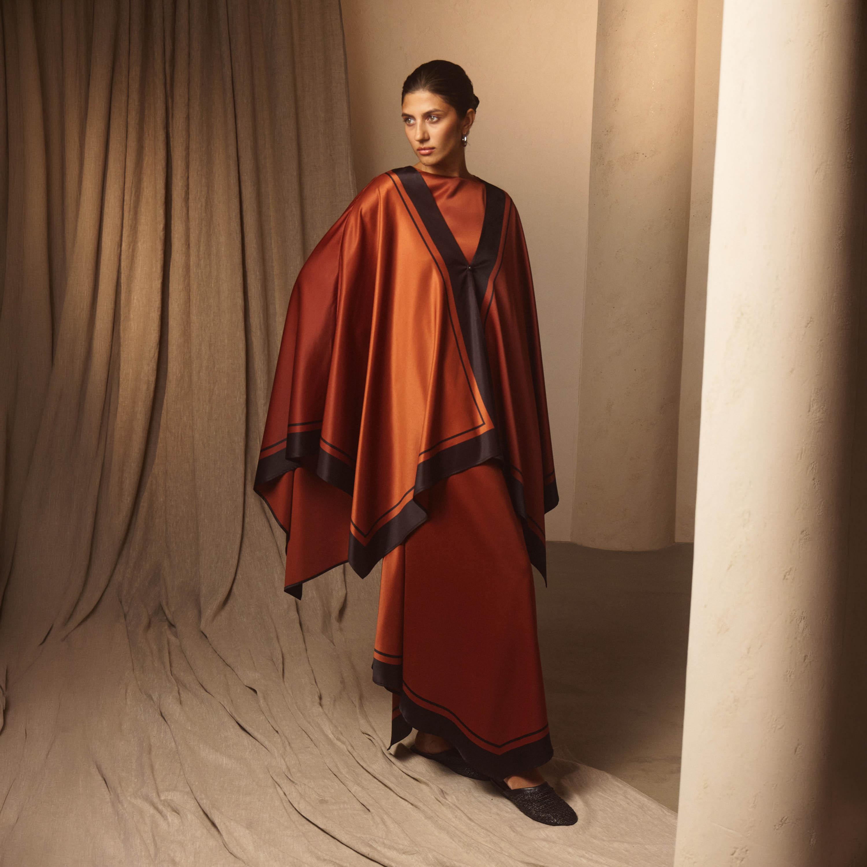 Lichi Colour-Blocked Kaftan Women's Maxi Dress-women-clothing-dresses-image-1