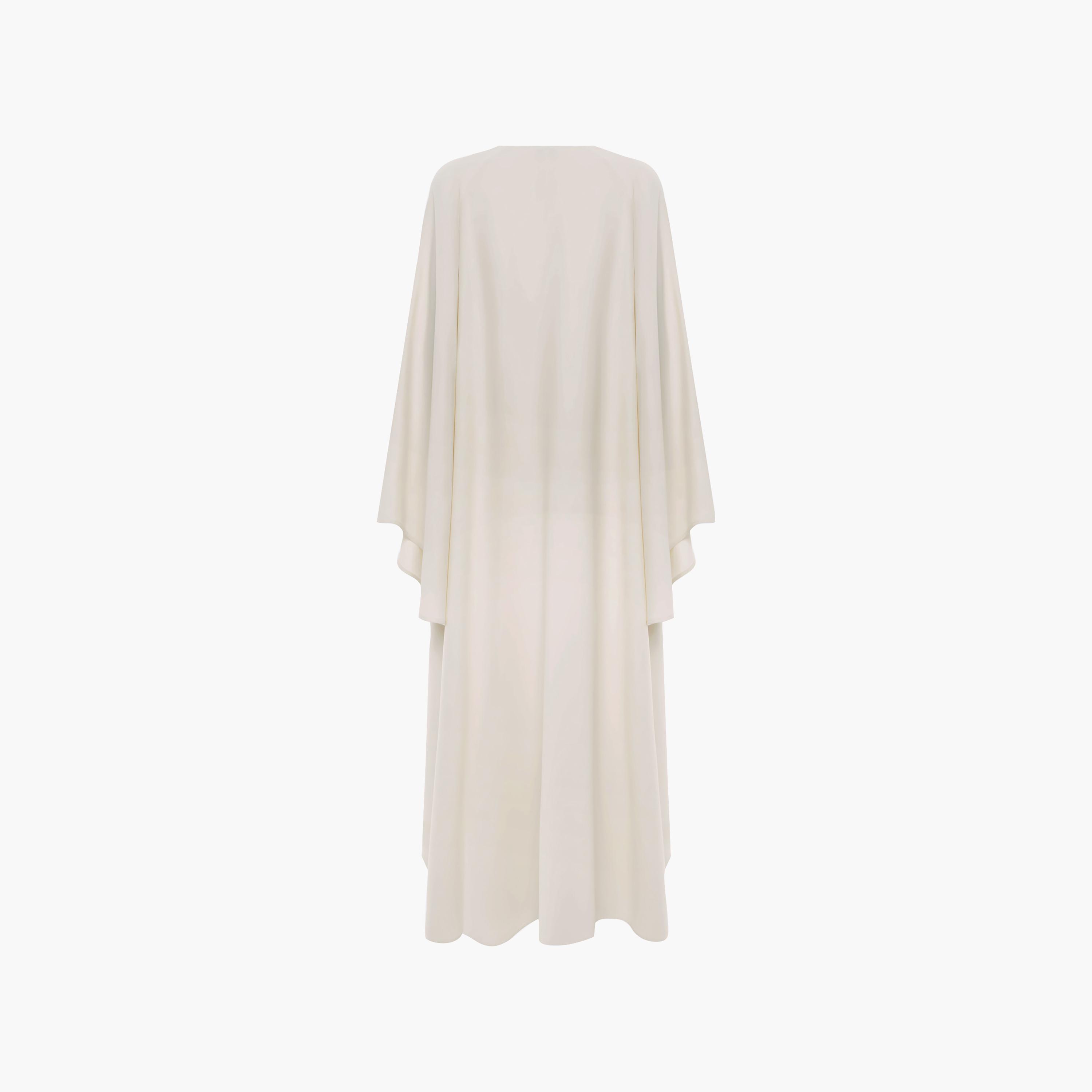 Lichi Floral Lace Satin Raglan Flared Sleeves Kaftan Women's Maxi Dress-women-clothing-dresses-image-6