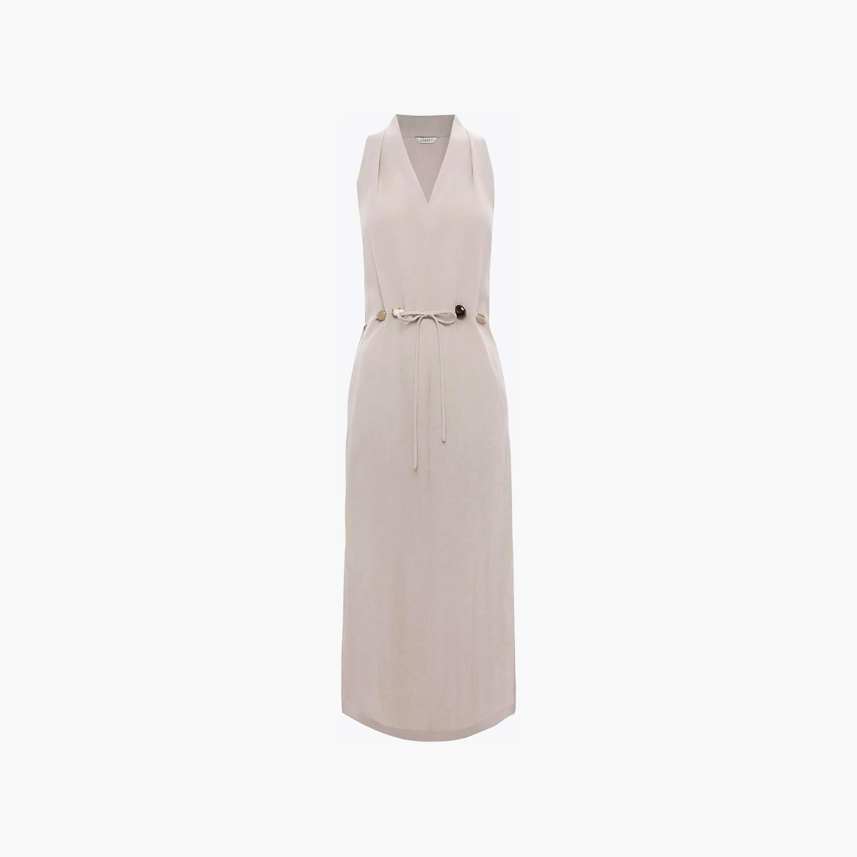Lichi Textured Column Women's Maxi Dress-women-clothing-dresses-image-5