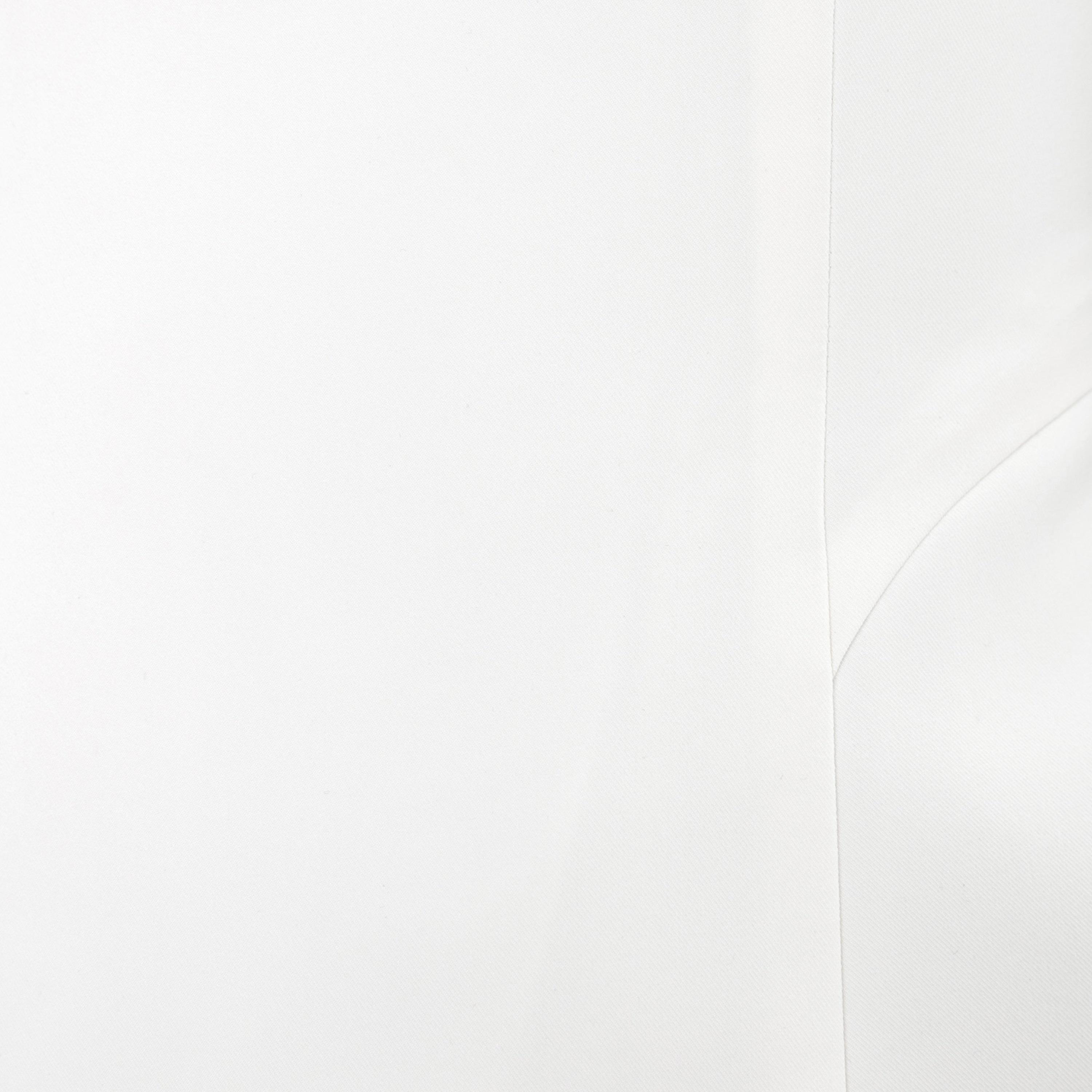 Lichi White Panelled Puff Sleeves Fit & Flared Women's Mini Dress-women-clothing-dresses-image-6