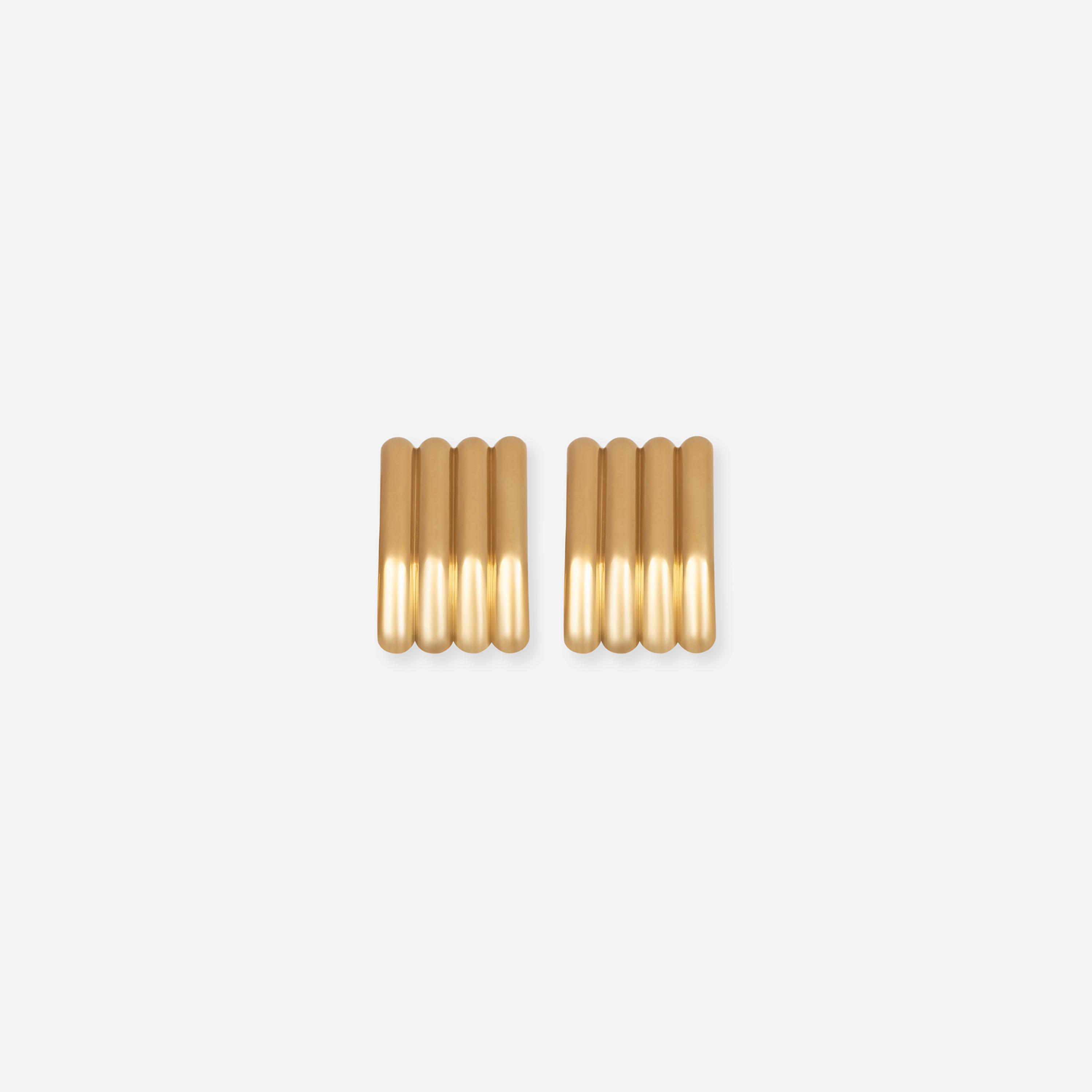 أقراط ليتشي ذهبية صغيرة للنساء من الستانلس ستيل | ear0492-women-watchesandjewellery-jewellery-earrings-image-2