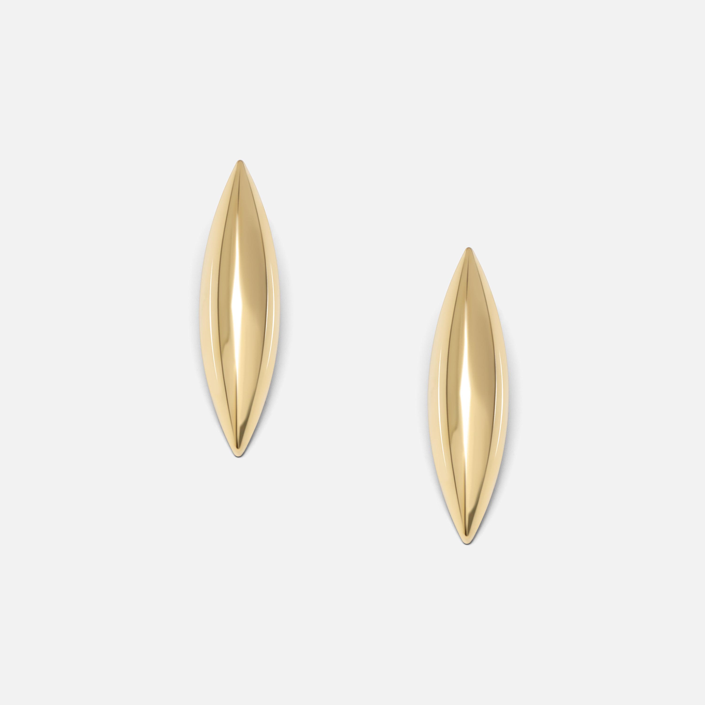أقراط ليتشي ذهبية صغيرة للنساء من سبيكة النحاس | ear0505-women-watchesandjewellery-jewellery-earrings-image-2