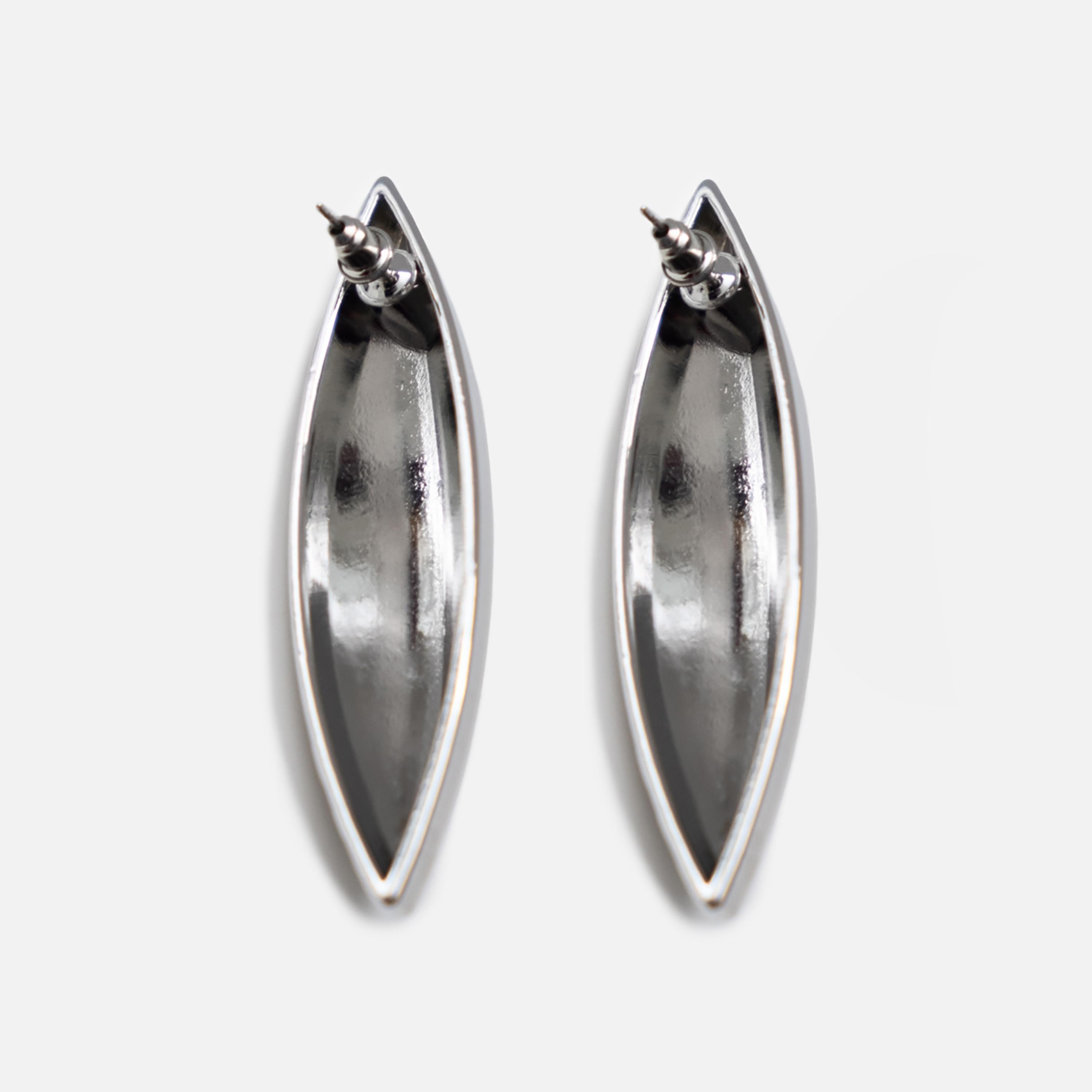 أقراط ليتشي فضية صغيرة للنساء من سبيكة النحاس | ear0506-women-watchesandjewellery-jewellery-earrings-image-3