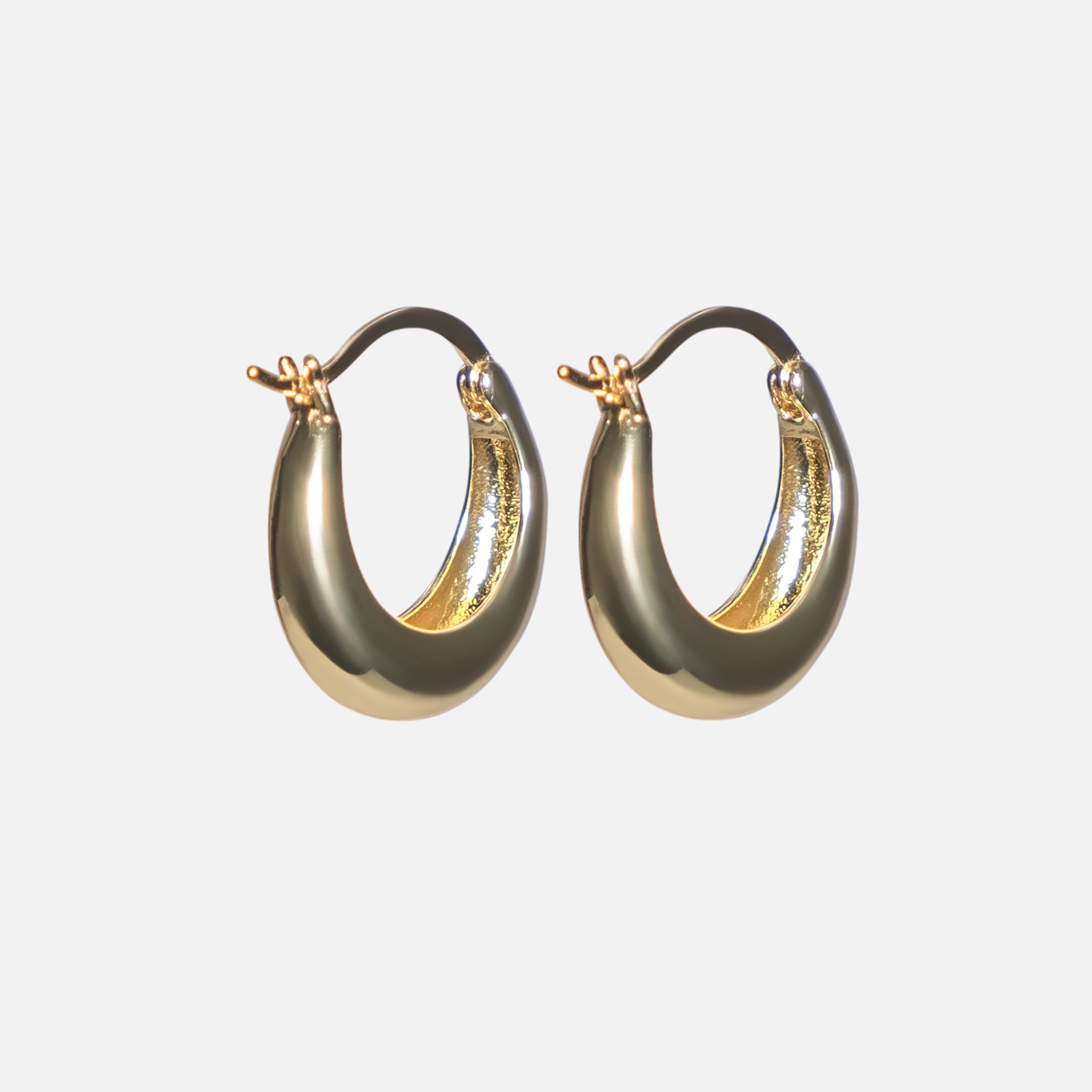 أقراط ليتشي ذهبية حلقية للنساء من سبيكة النحاس | ear0512-women-watchesandjewellery-jewellery-earrings-image-2