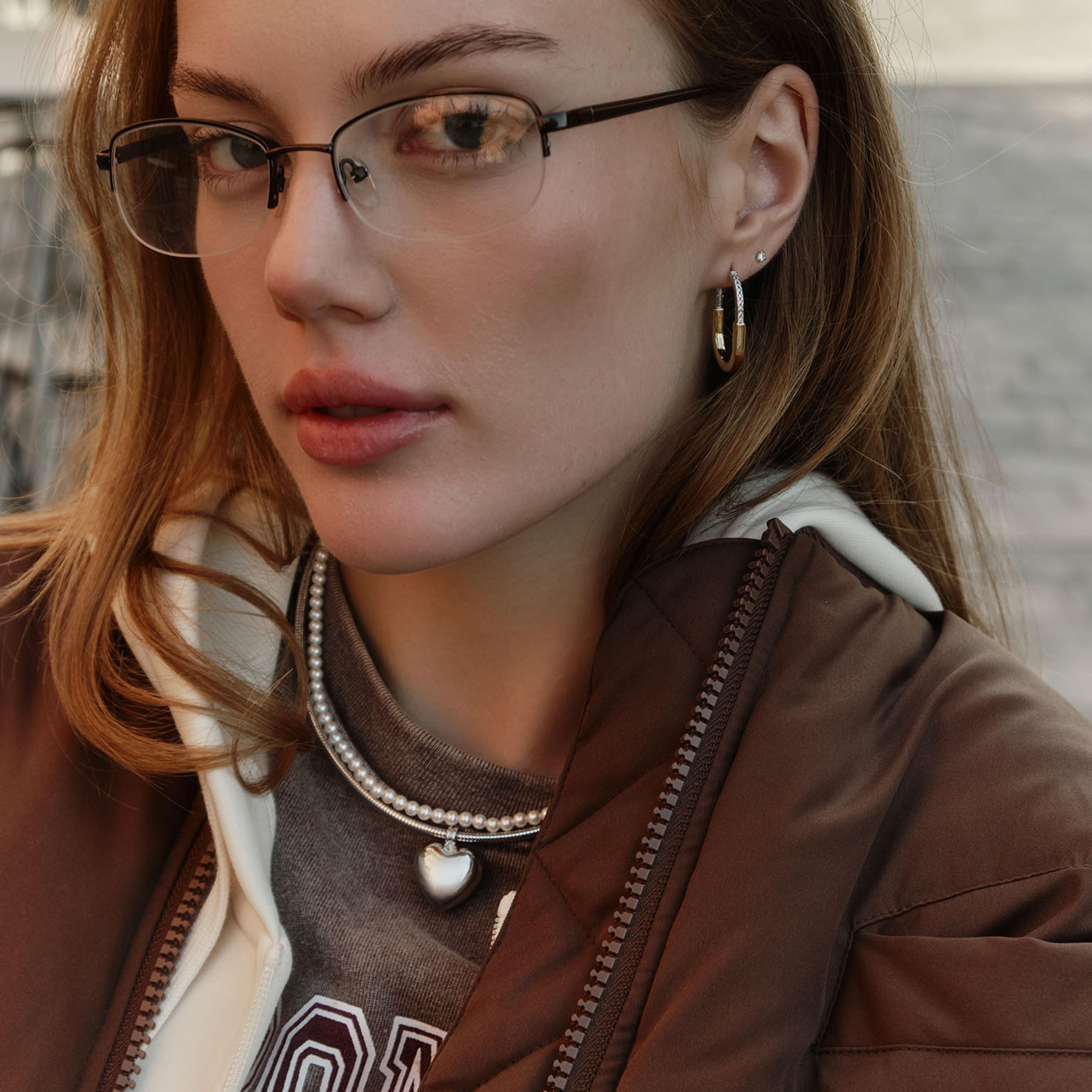 أقراط ليتشي ذهبية حلقية للنساء من سبيكة النحاس | ear0532-women-watchesandjewellery-jewellery-earrings-image-2