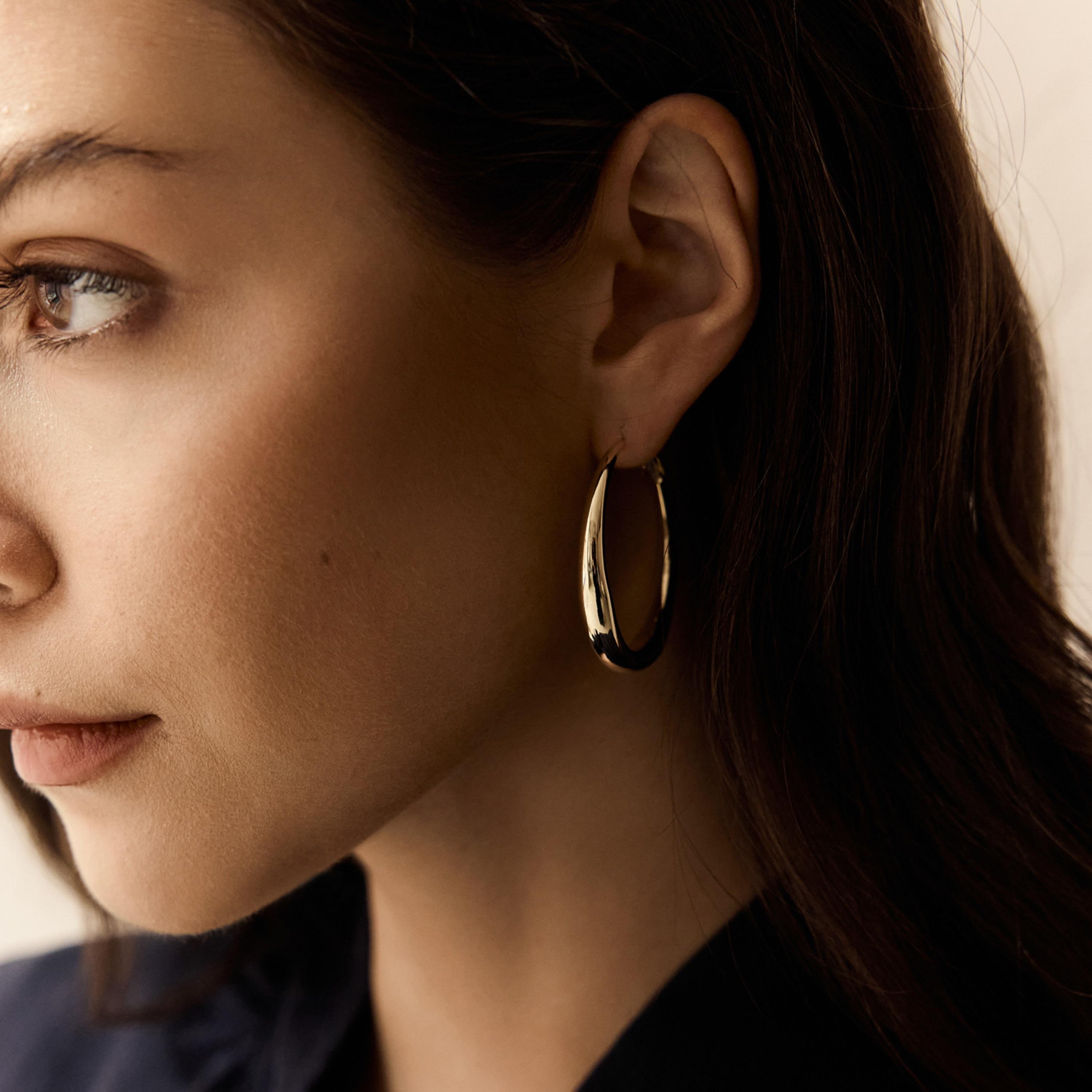 أقراط ليتشي ذهبية حلقية للنساء من النحاس | ear0546-women-watchesandjewellery-jewellery-earrings-image-1