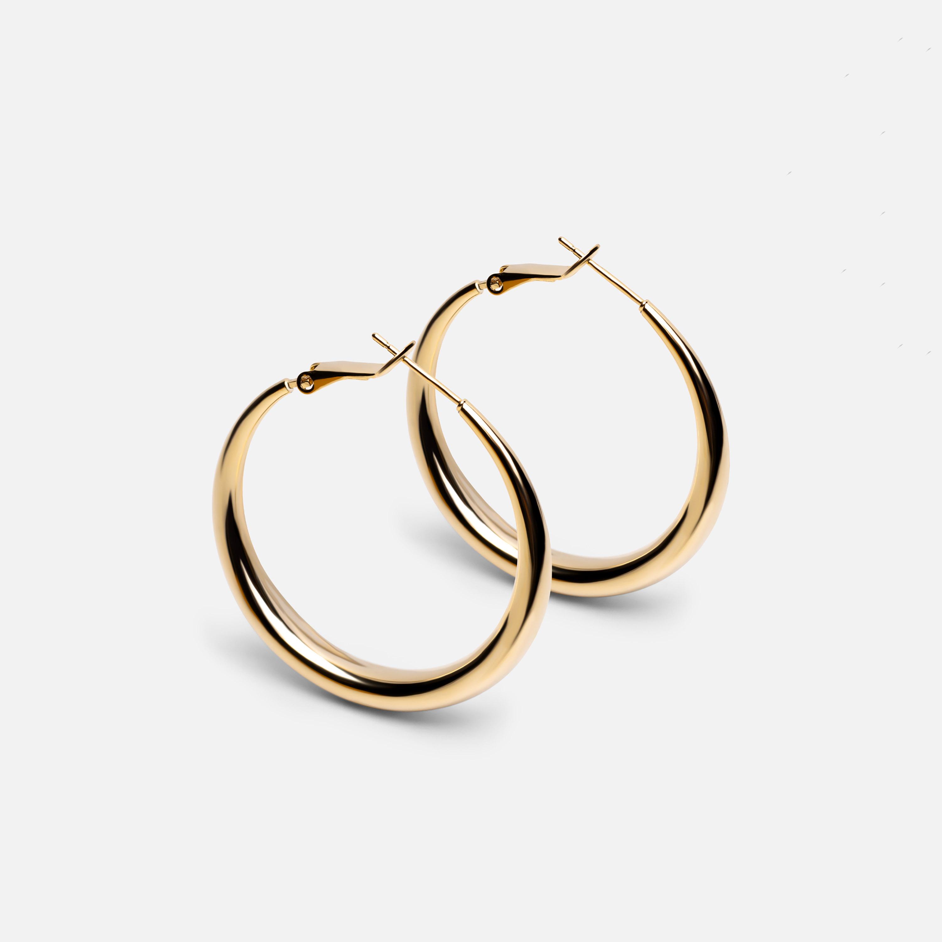 أقراط ليتشي ذهبية حلقية للنساء من النحاس | ear0546-women-watchesandjewellery-jewellery-earrings-image-2