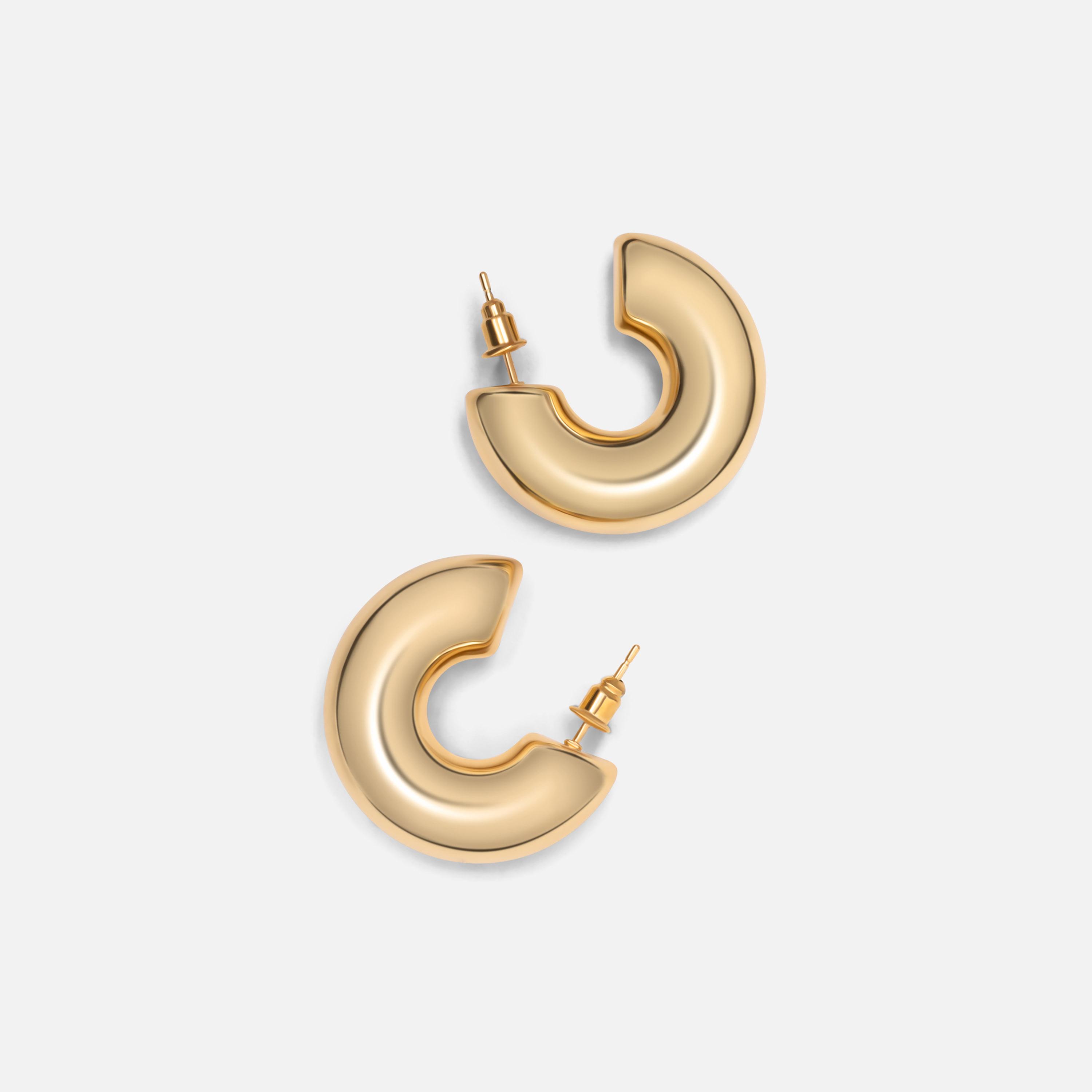 أقراط ليتشي ذهبية حلقية للنساء من النحاس | ear0549-women-watchesandjewellery-jewellery-earrings-image-2