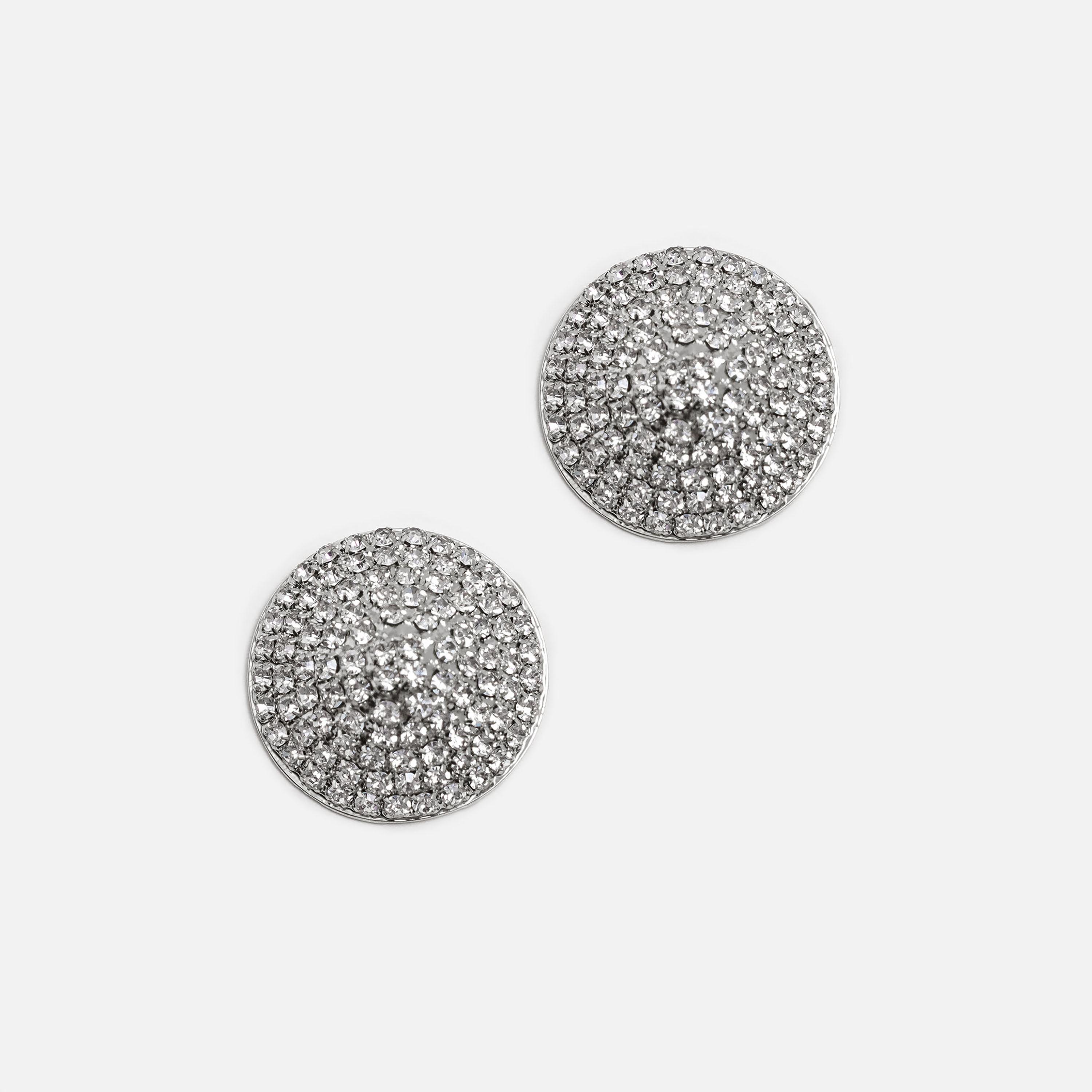 أقراط ليتشي فضية صغيرة للنساء من سبيكة النحاس | ear0559-women-watchesandjewellery-jewellery-earrings-image-2