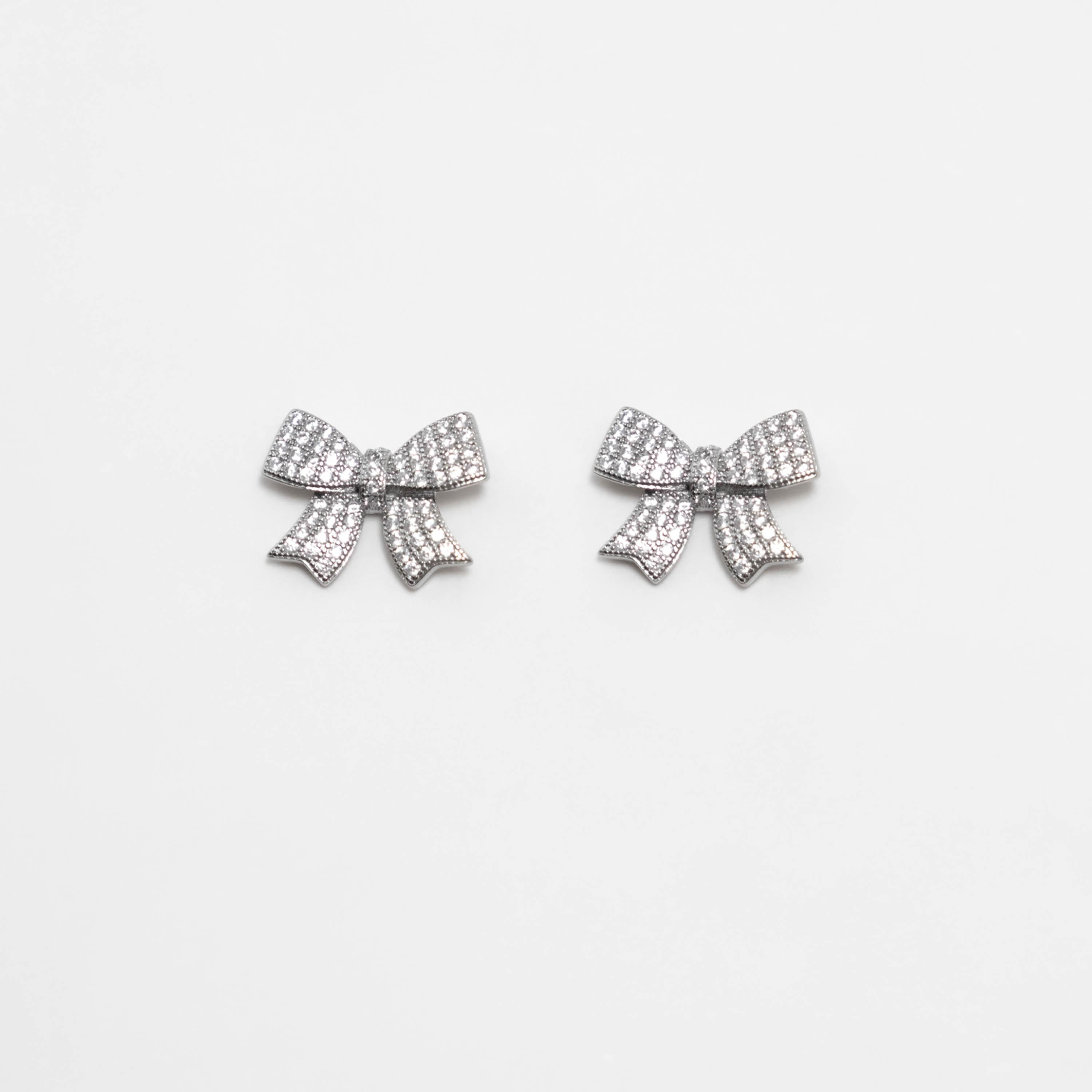 أقراط ليتشي فضية صغيرة للنساء من سبيكة النحاس | ear0563-women-watchesandjewellery-jewellery-earrings-image-2
