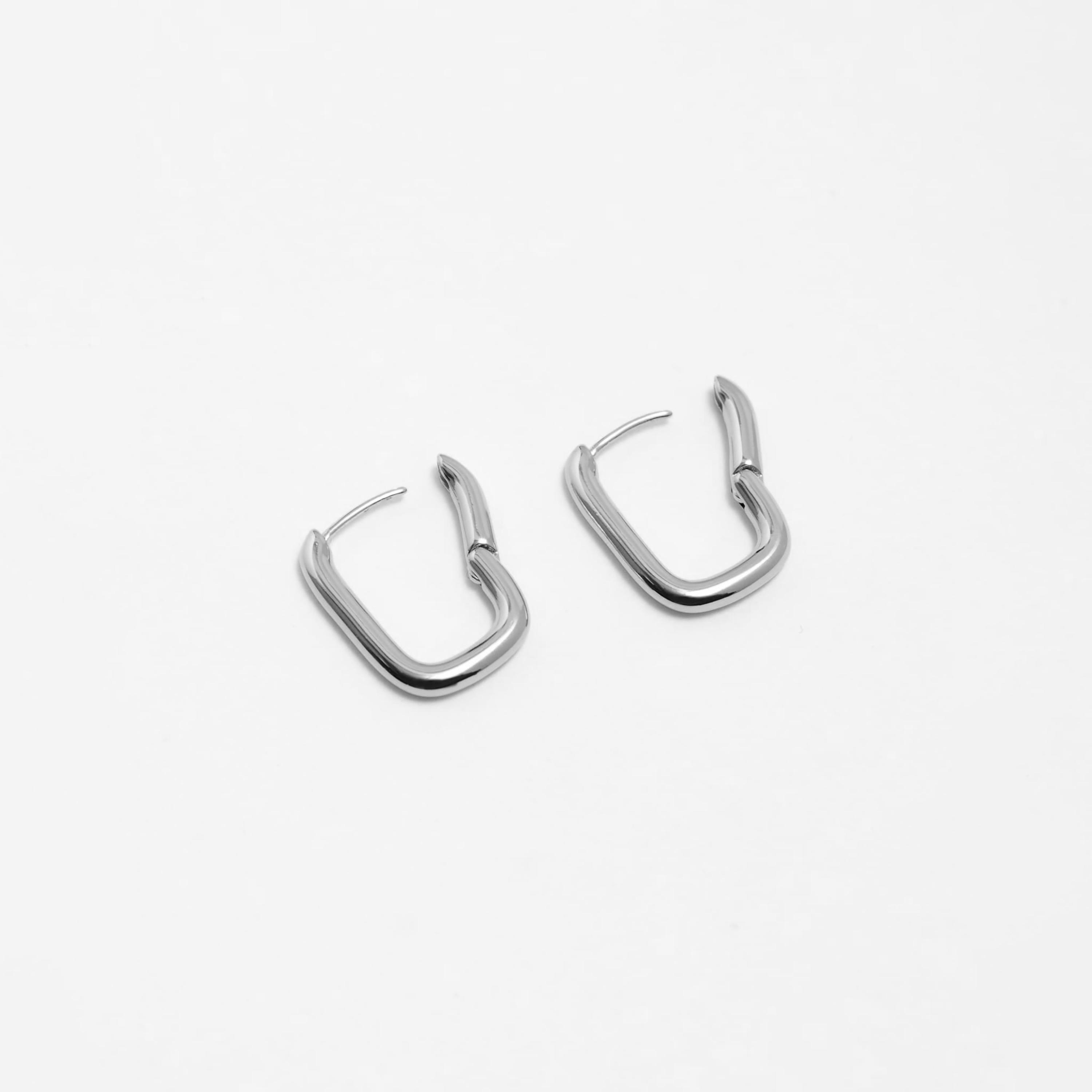 أقراط ليتشي فضية حلقية للنساء من سبيكة النحاس | ear0578-women-watchesandjewellery-jewellery-earrings-image-4