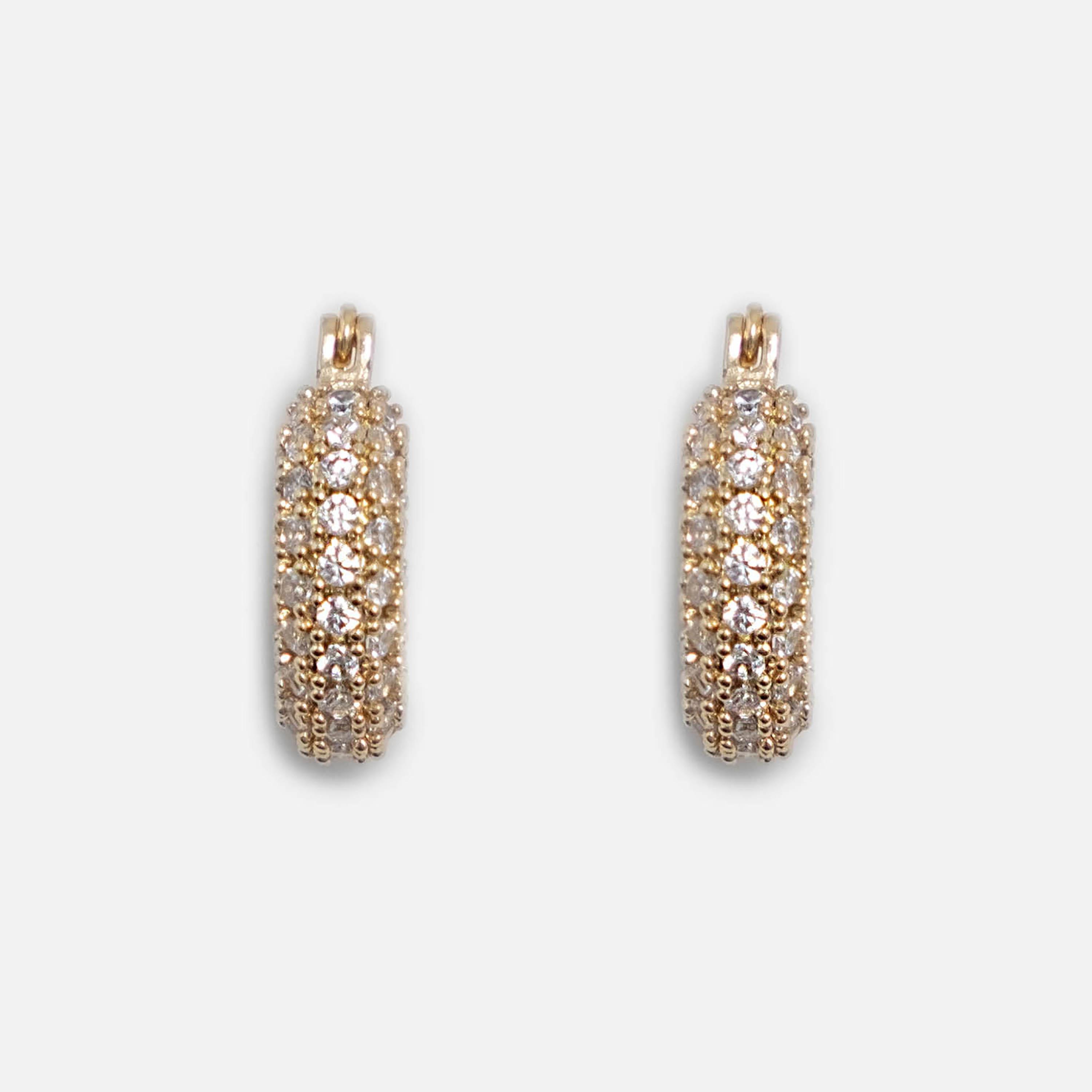 أقراط ليتشي ذهبية حلقية للنساء من سبيكة النحاس | ear0595-women-watchesandjewellery-jewellery-earrings-image-2