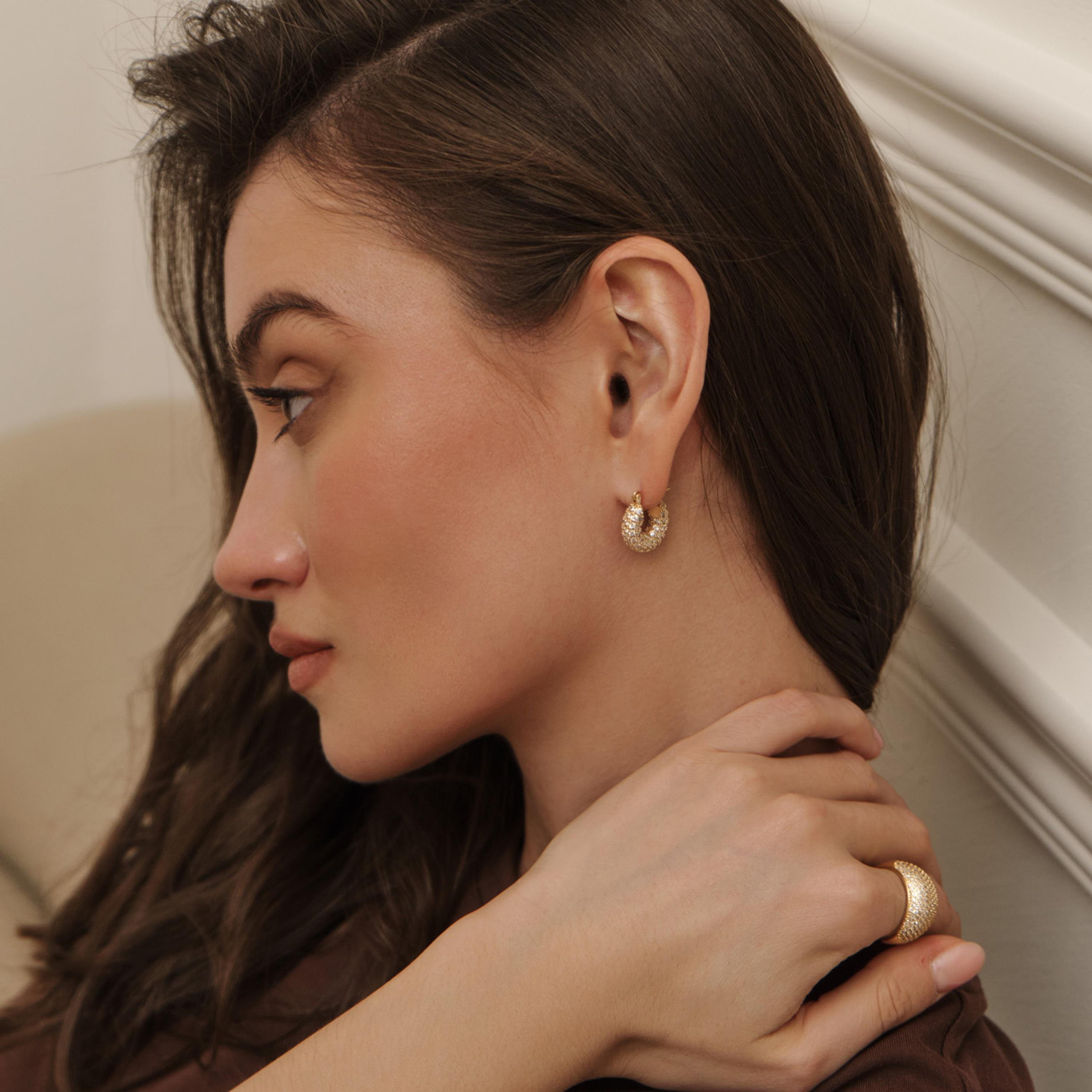 أقراط ليتشي ذهبية حلقية للنساء من سبيكة النحاس | ear0595-women-watchesandjewellery-jewellery-earrings-image-4