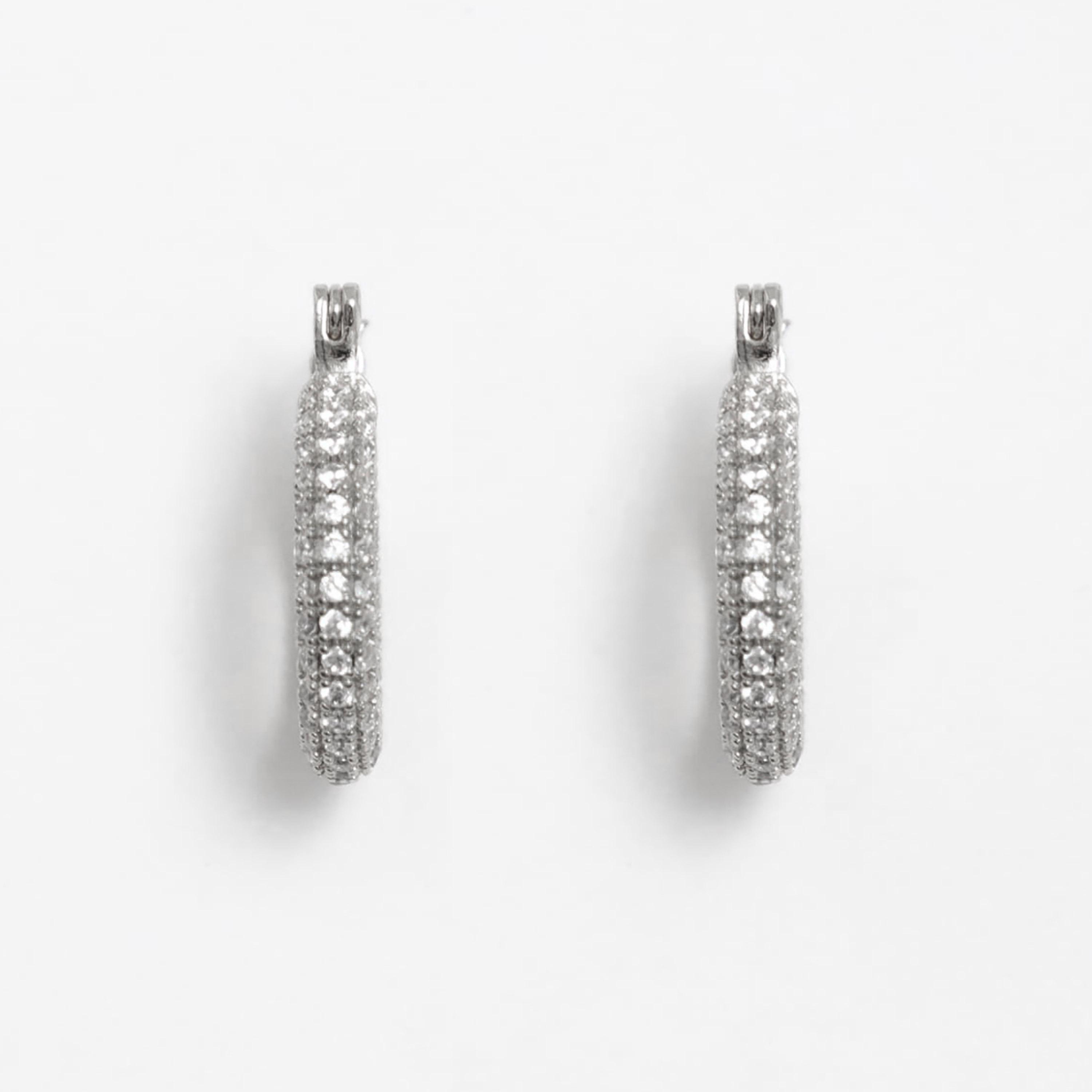 أقراط ليتشي فضية حلقية للنساء من سبيكة النحاس | ear0598-women-watchesandjewellery-jewellery-earrings-image-2