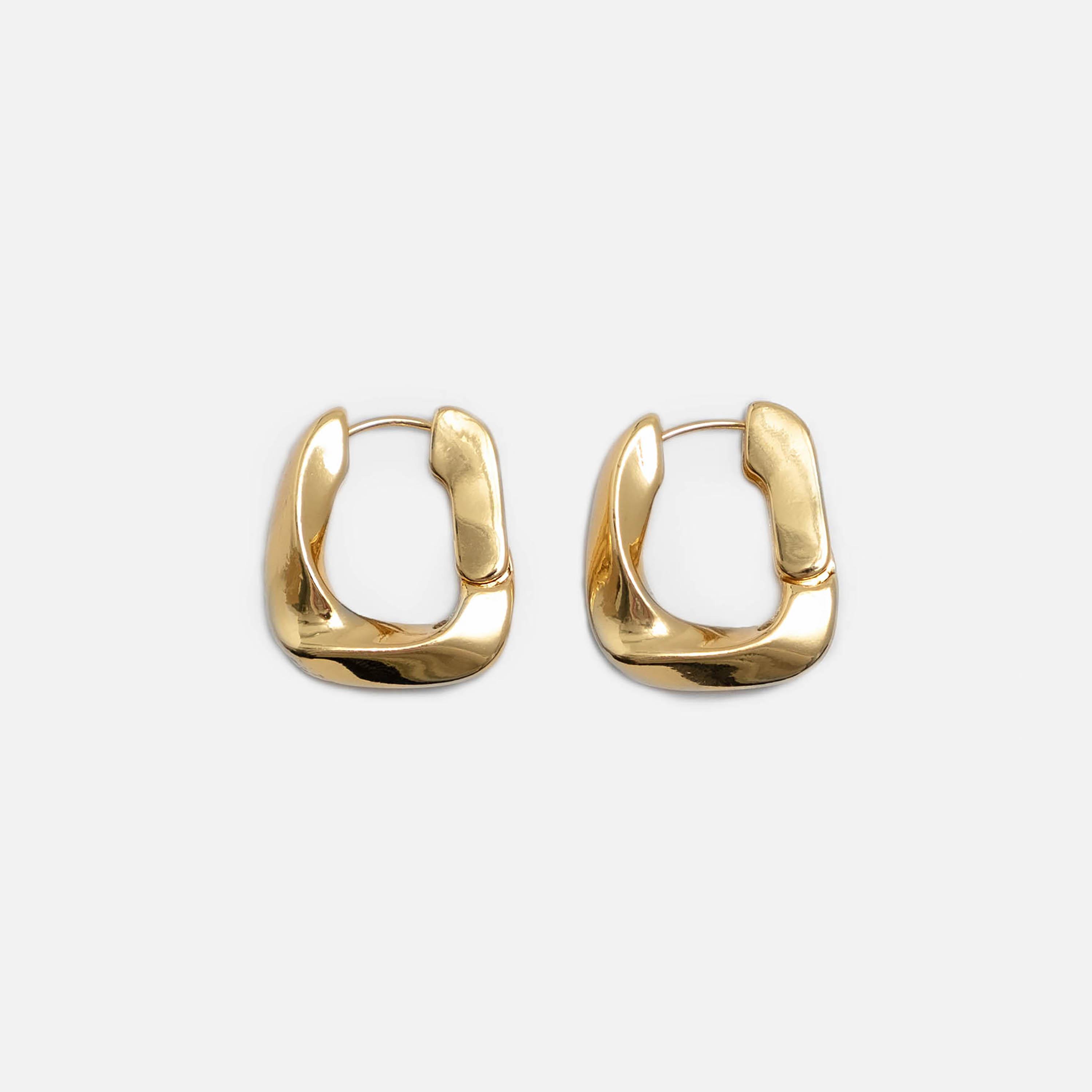 أقراط ليتشي ذهبية حلقية للنساء من سبيكة الزنك | ear0600-women-watchesandjewellery-jewellery-earrings-image-2