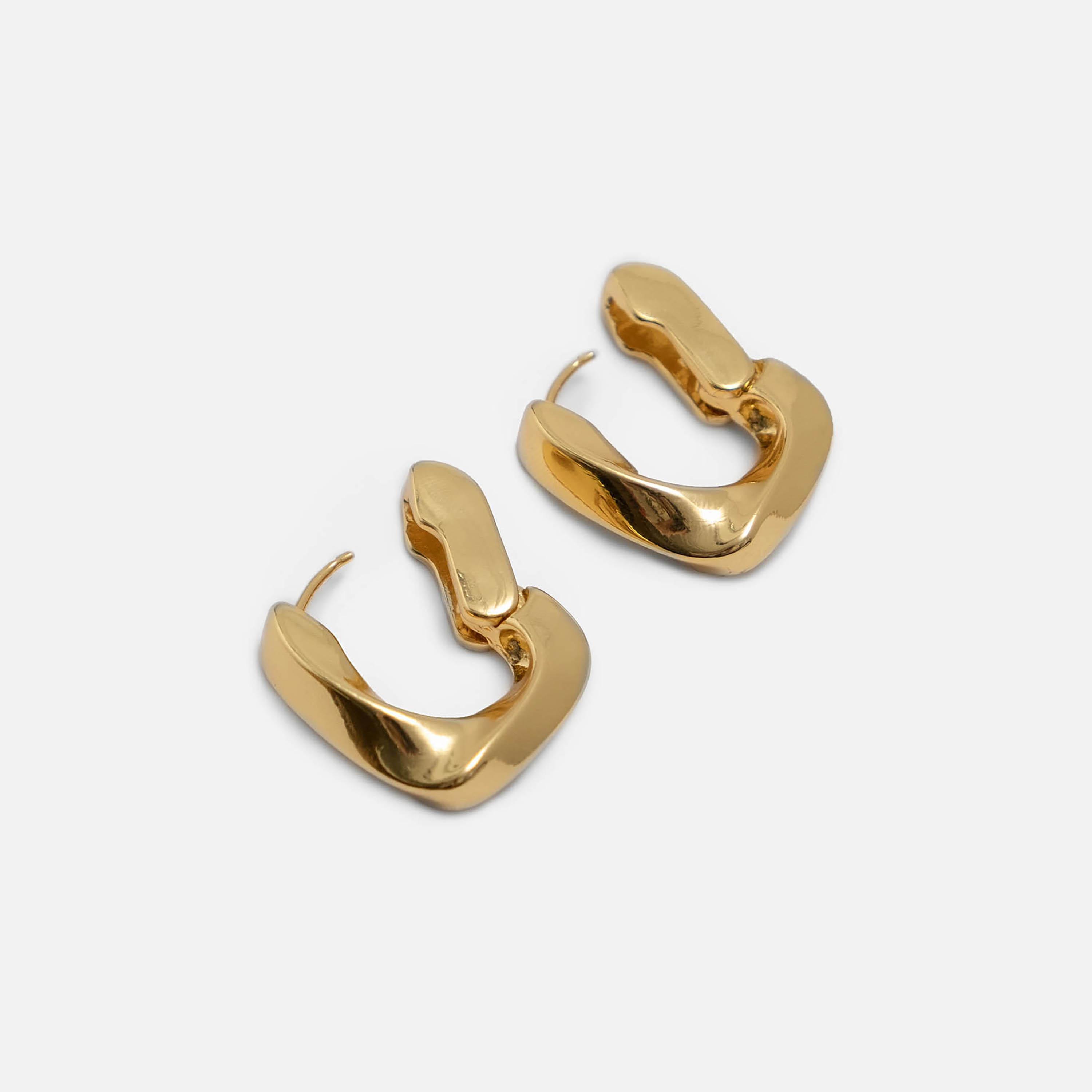 أقراط ليتشي ذهبية حلقية للنساء من سبيكة الزنك | ear0600-women-watchesandjewellery-jewellery-earrings-image-3