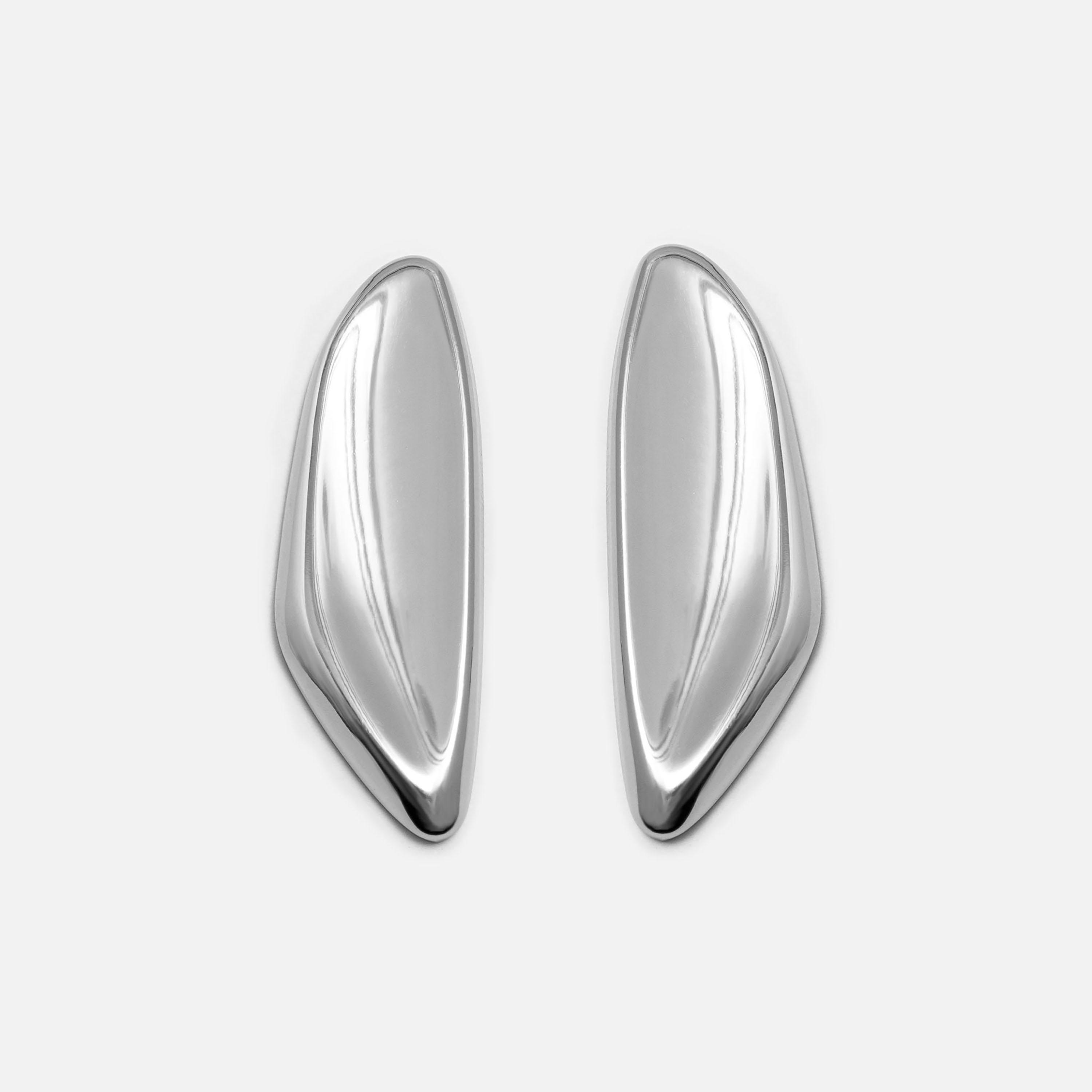 أقراط ليتشي فضية صغيرة للنساء من سبيكة الزنك | ear0609-women-watchesandjewellery-jewellery-earrings-image-2