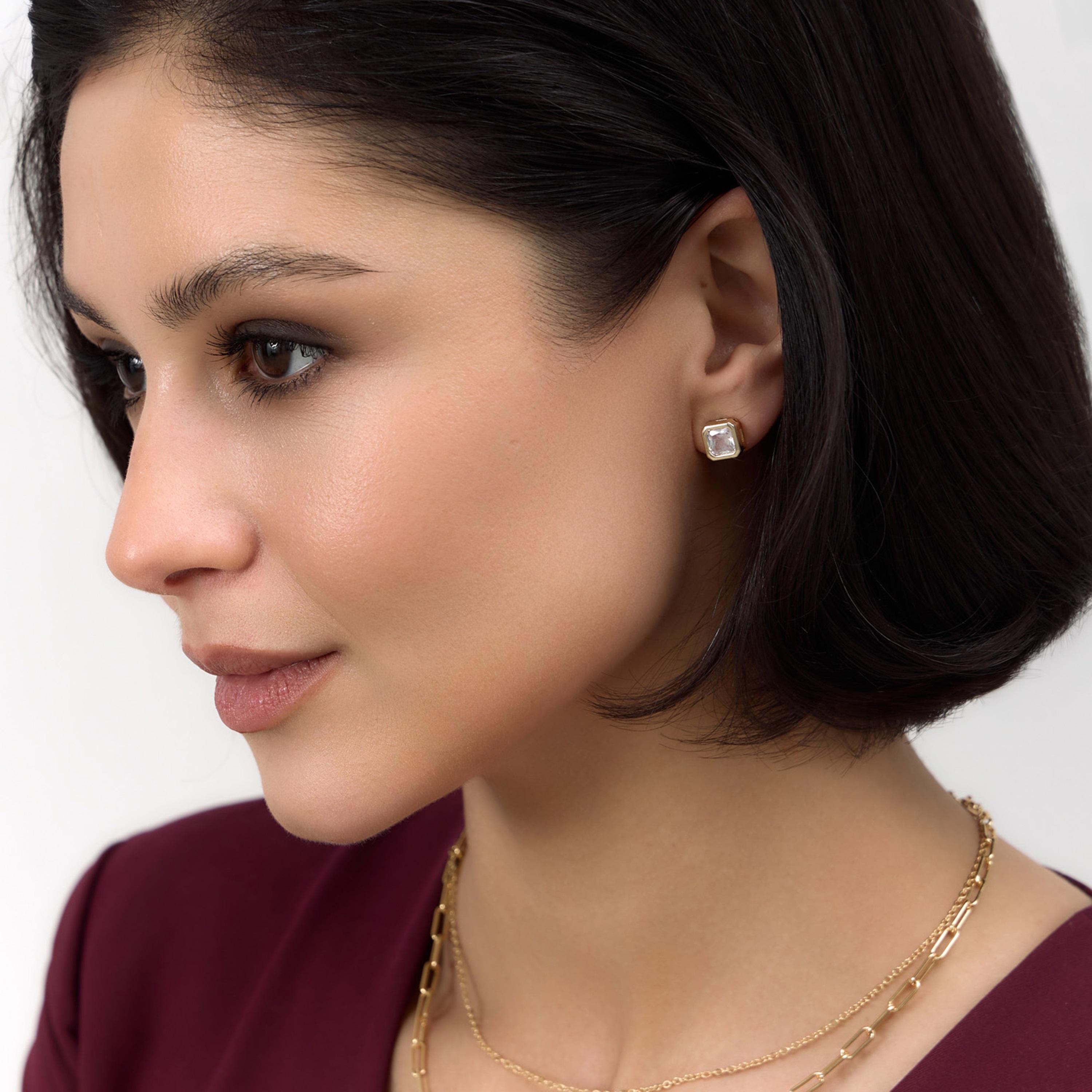 أقراط ليتشي ذهبية صغيرة للنساء من النحاس | ear0613-women-watchesandjewellery-jewellery-earrings-image-1