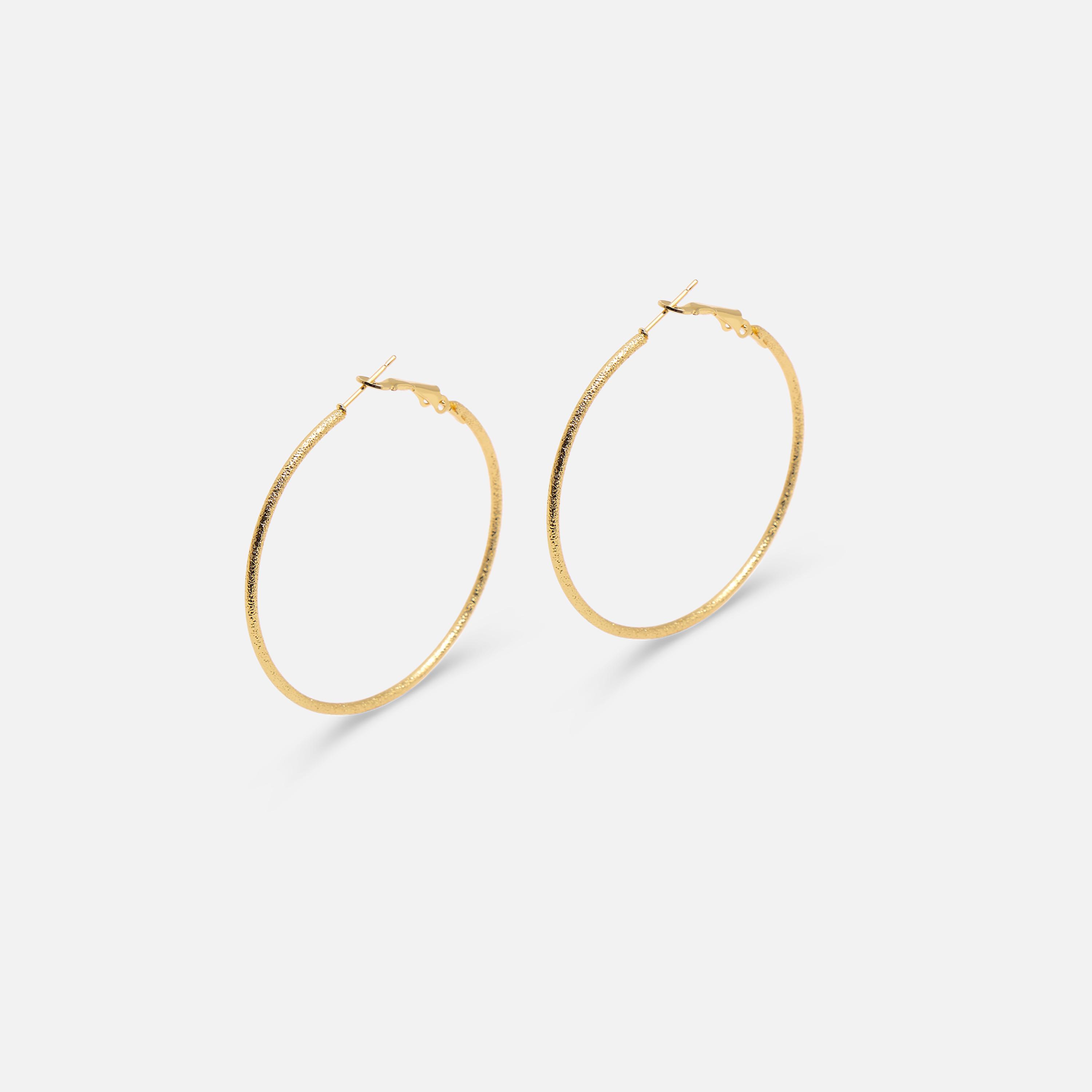 أقراط ليتشي ذهبية حلقية للنساء من سبيكة النحاس | ear0617-women-watchesandjewellery-jewellery-earrings-image-2