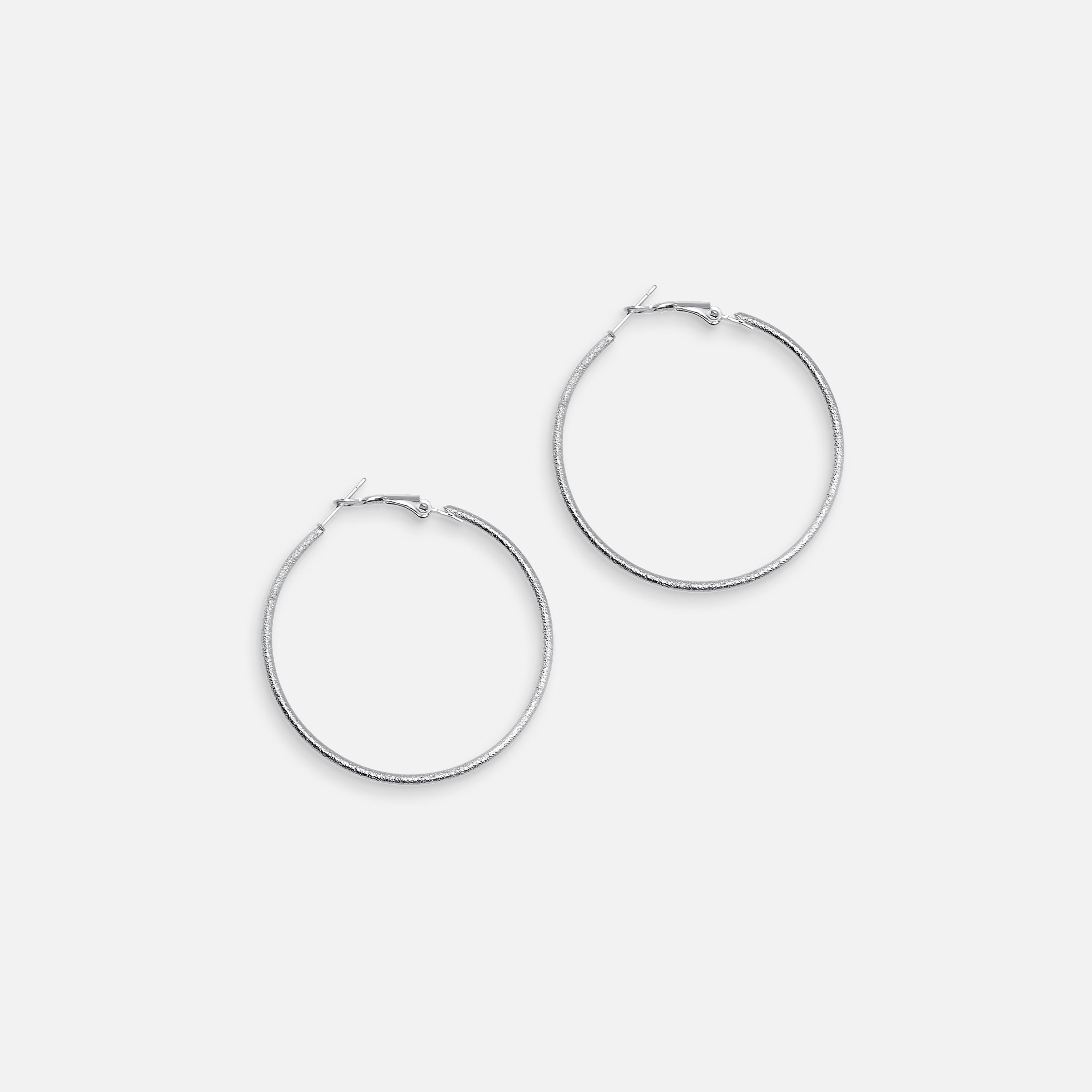 أقراط ليتشي فضية حلقية للنساء من سبيكة النحاس | ear0618-women-watchesandjewellery-jewellery-earrings-image-3