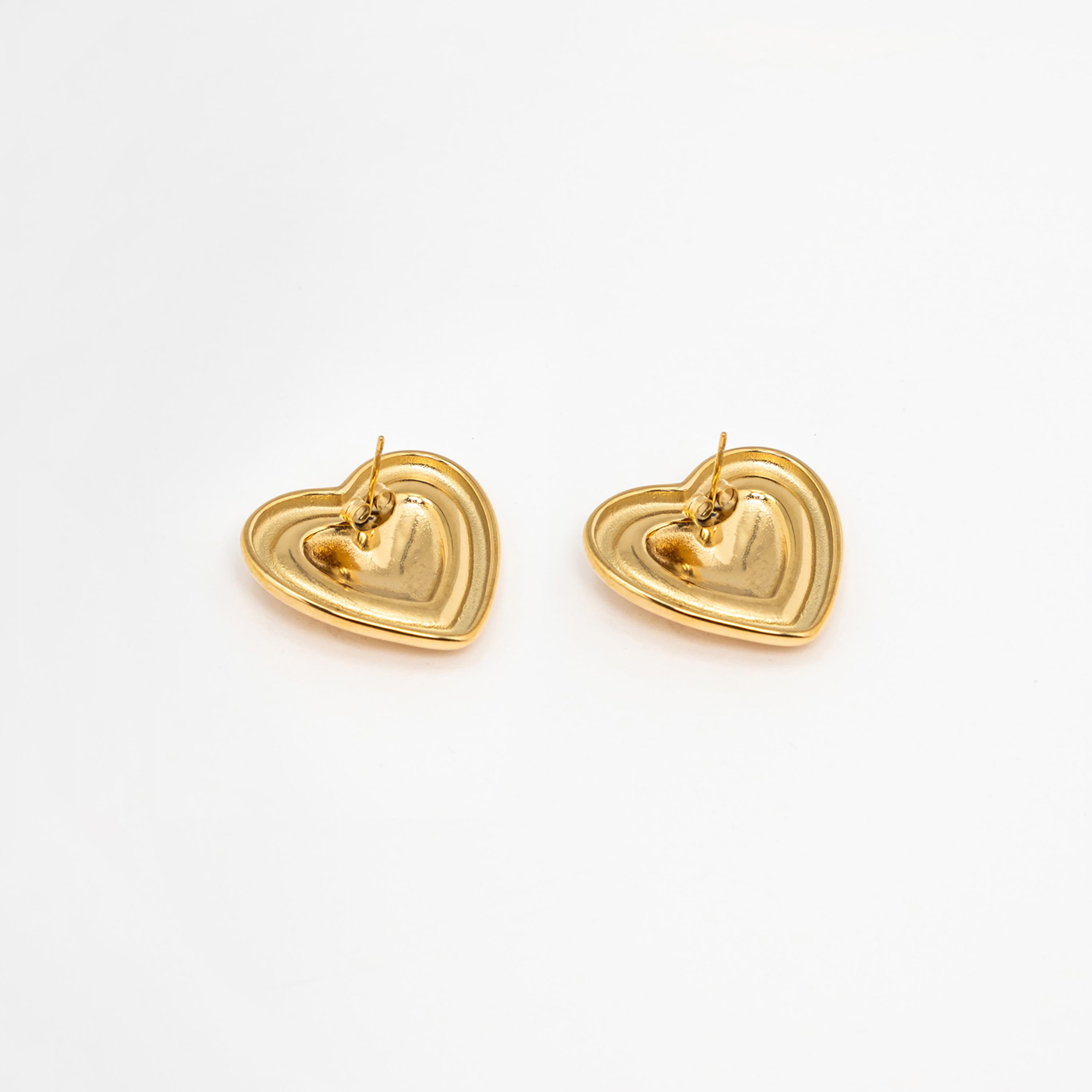 أقراط ليتشي ذهبية صغيرة للنساء من الستانلس ستيل | ear0626-women-watchesandjewellery-jewellery-earrings-image-3