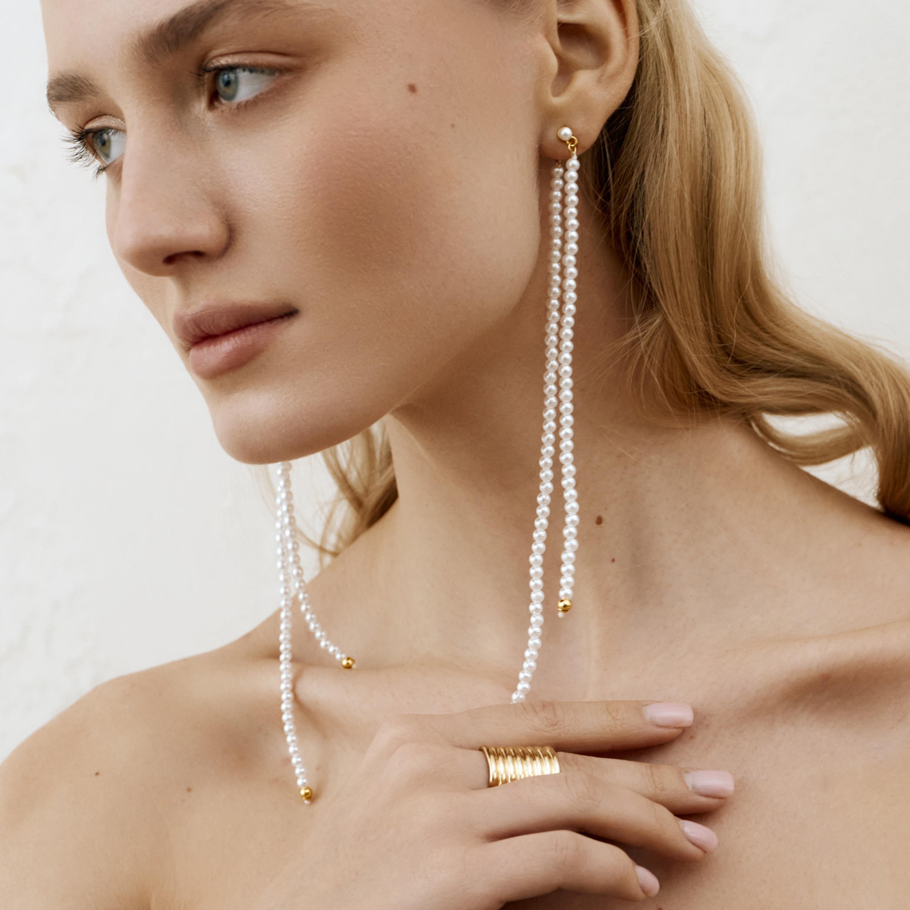 أقراط ليتشي بيضاء متدلية للنساء من النحاس | ear0629-women-watchesandjewellery-jewellery-earrings-image-4