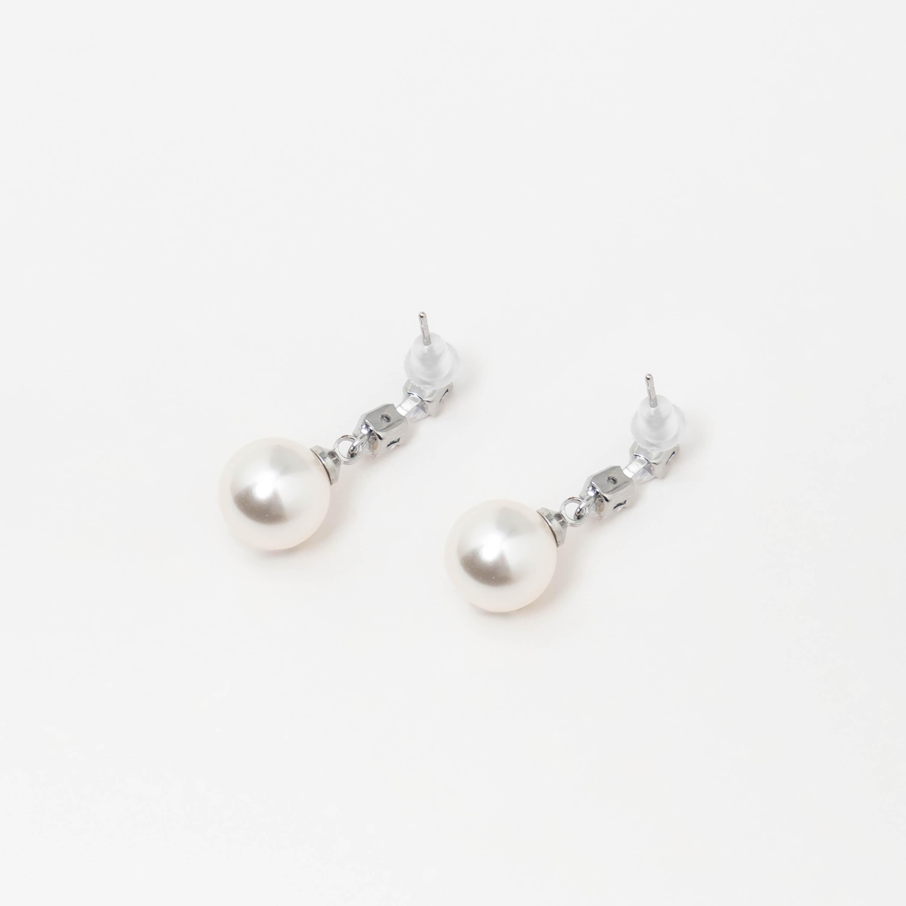 أقراط ليتشي فضية صغيرة للنساء من النحاس | ear0648-women-watchesandjewellery-jewellery-earrings-image-3