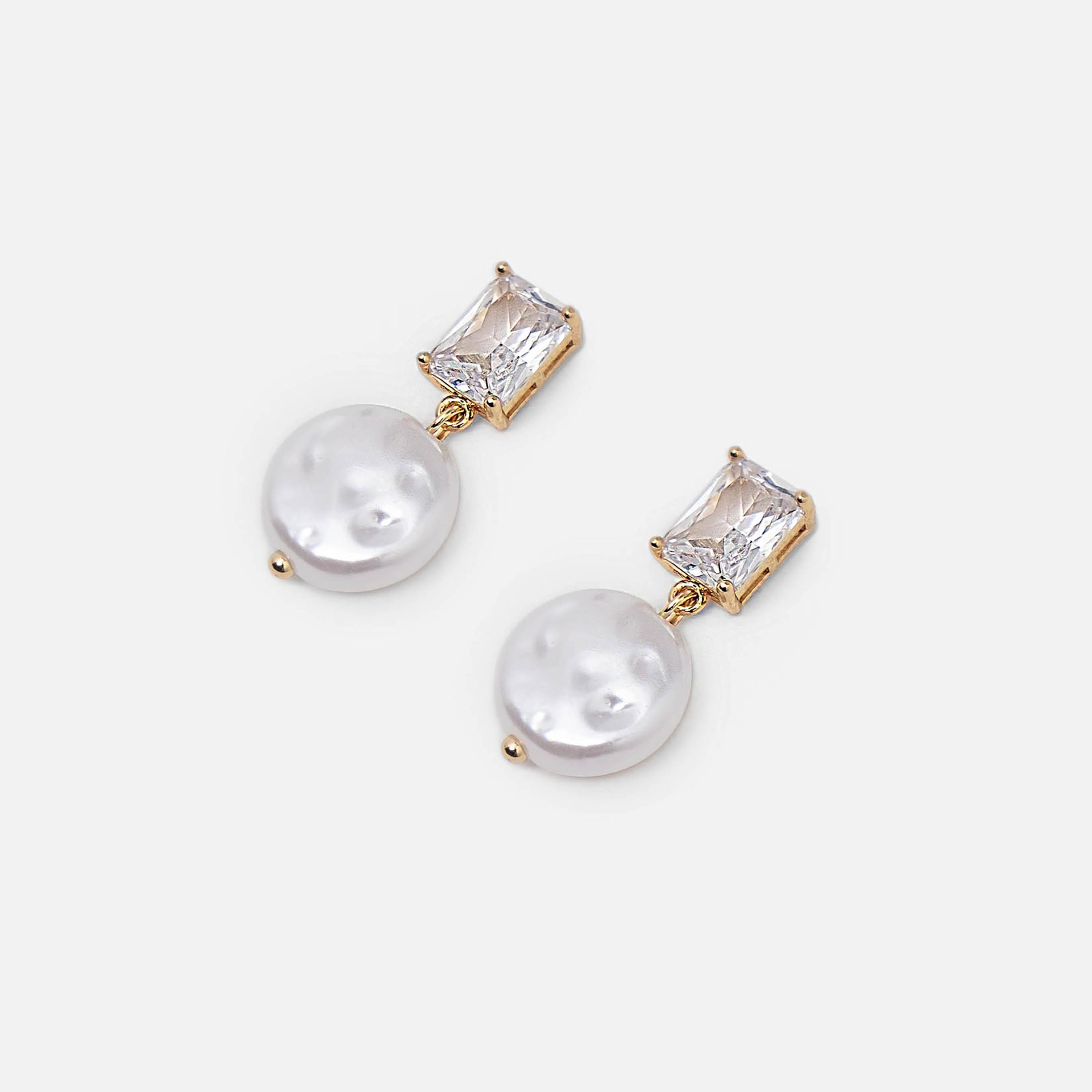 أقراط ليتشي ذهبية صغيرة للنساء من النحاس | ear0655-women-watchesandjewellery-jewellery-earrings-image-2