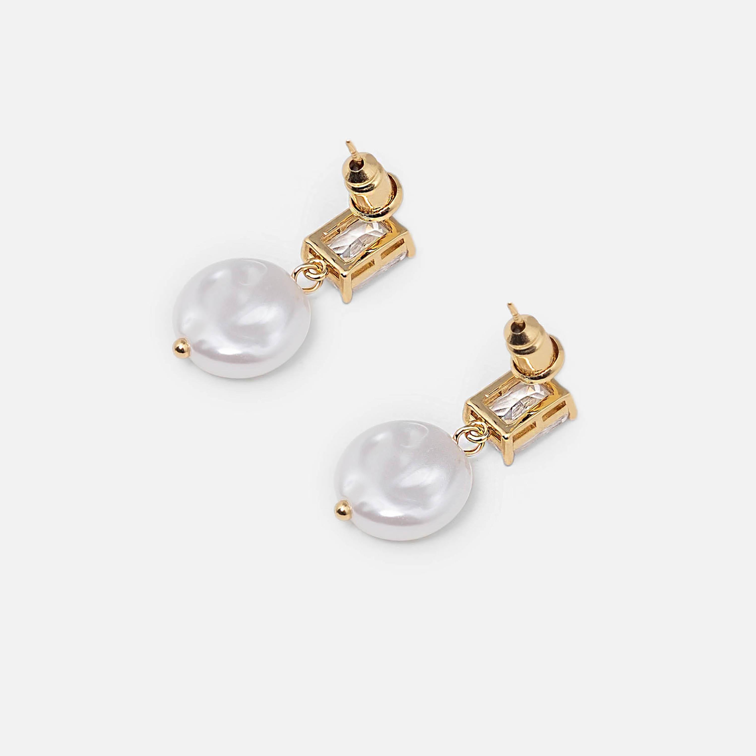 أقراط ليتشي ذهبية صغيرة للنساء من النحاس | ear0655-women-watchesandjewellery-jewellery-earrings-image-3