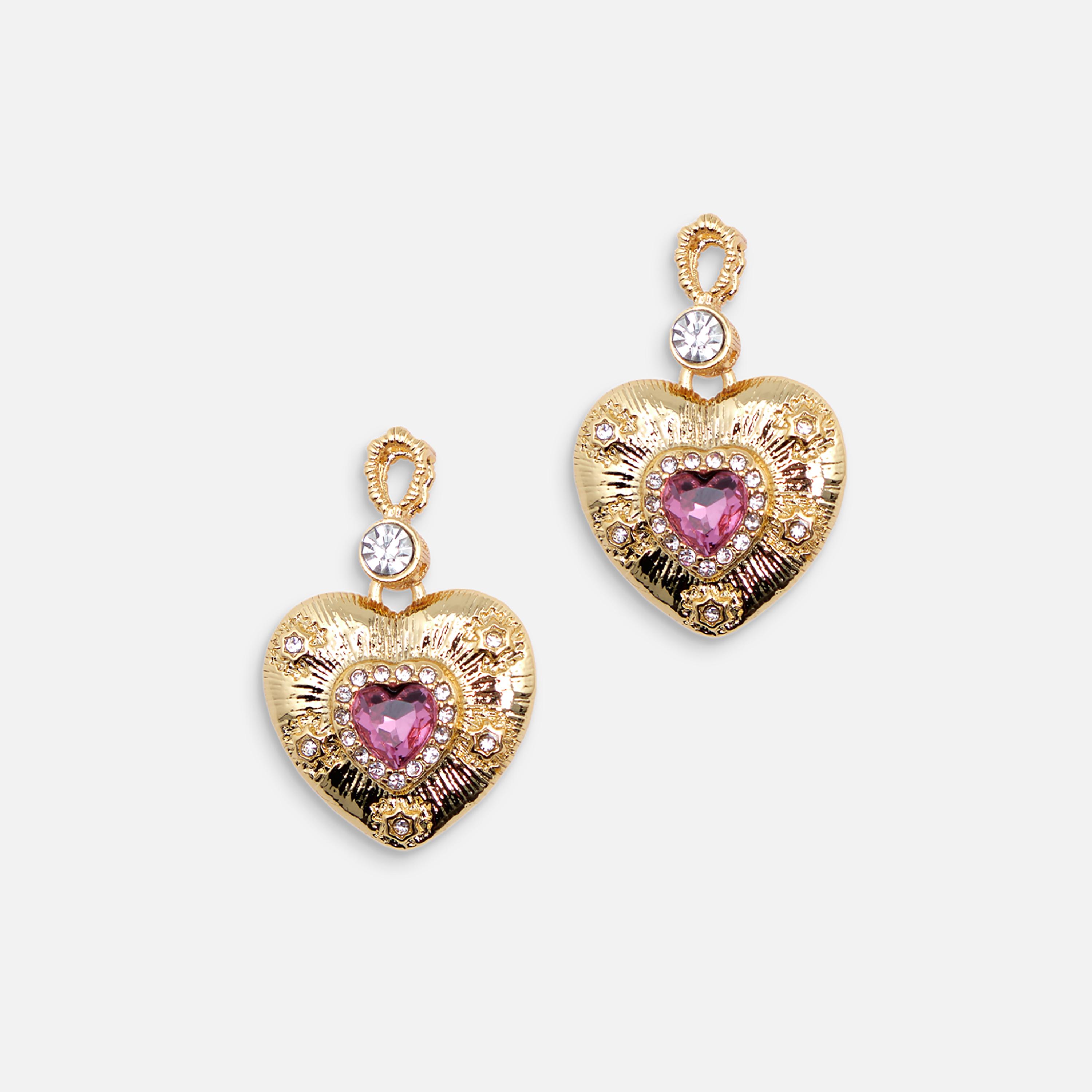 أقراط ليتشي ذهبية متدلية للنساء من النحاس | ear0656-women-watchesandjewellery-jewellery-earrings-image-2
