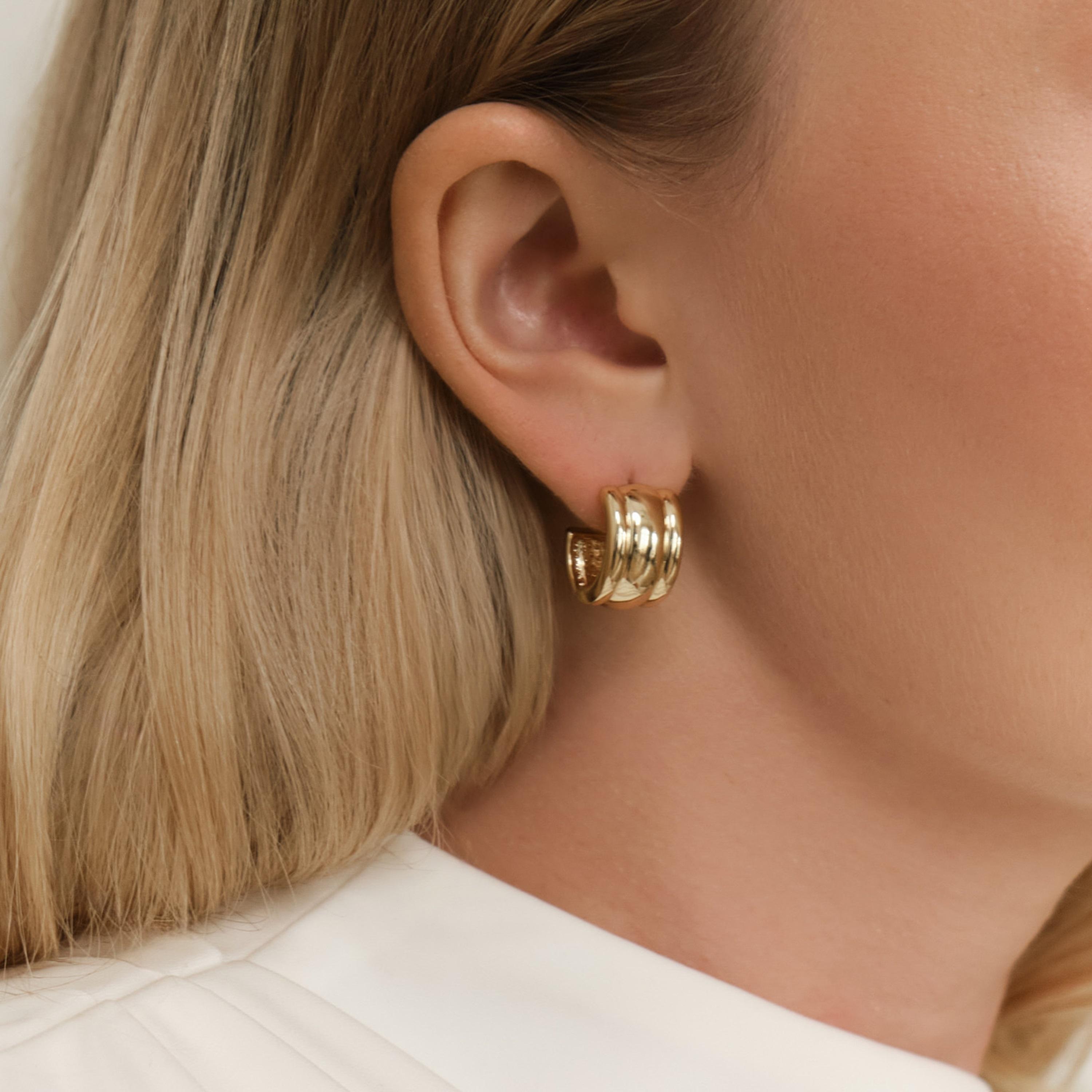 أقراط ليتشي ذهبية حلقية للنساء من سبيكة النحاس | ear0663-women-watchesandjewellery-jewellery-earrings-image-1