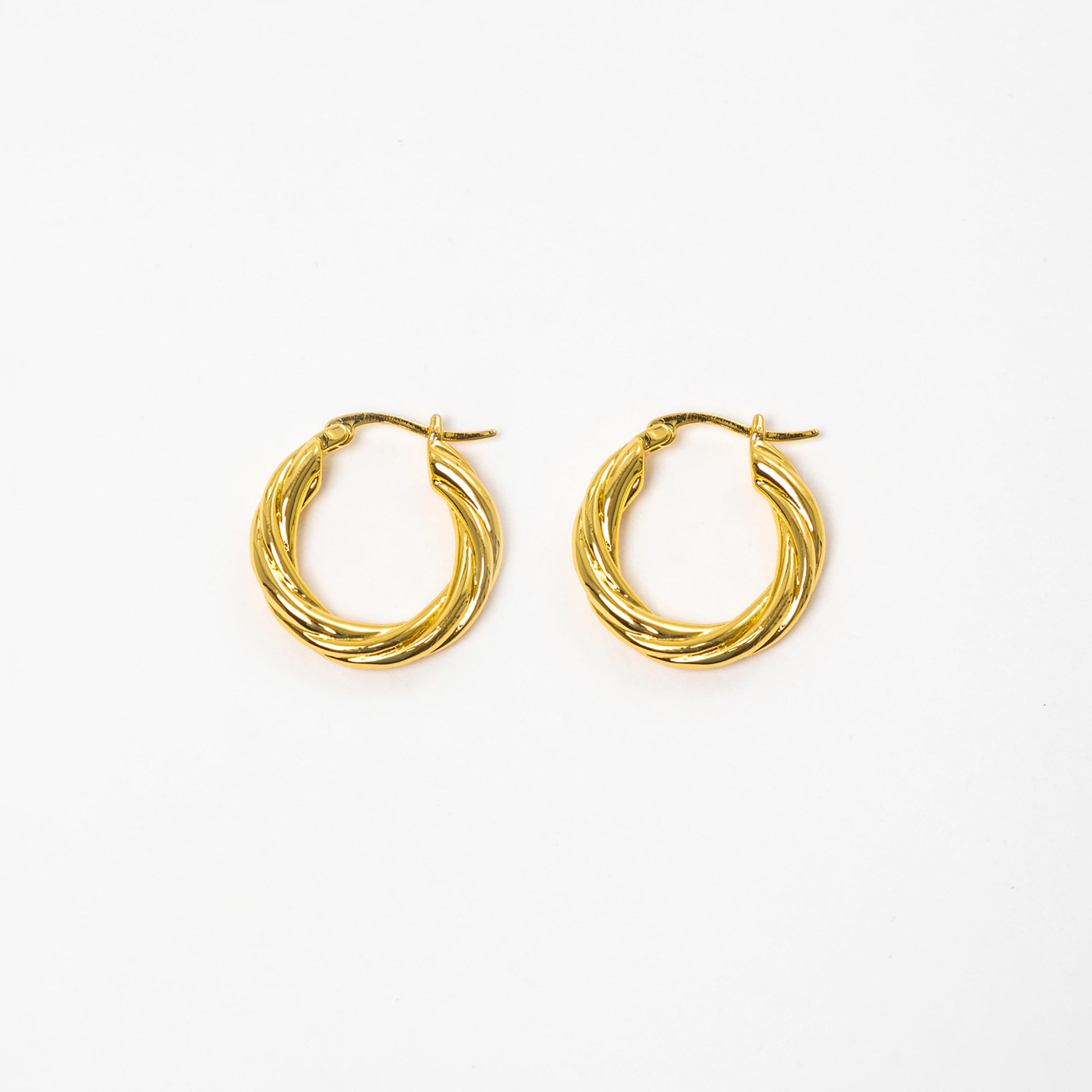 أقراط ليتشي ذهبية حلقية للنساء من سبيكة النحاس | ear0669-women-watchesandjewellery-jewellery-earrings-image-3