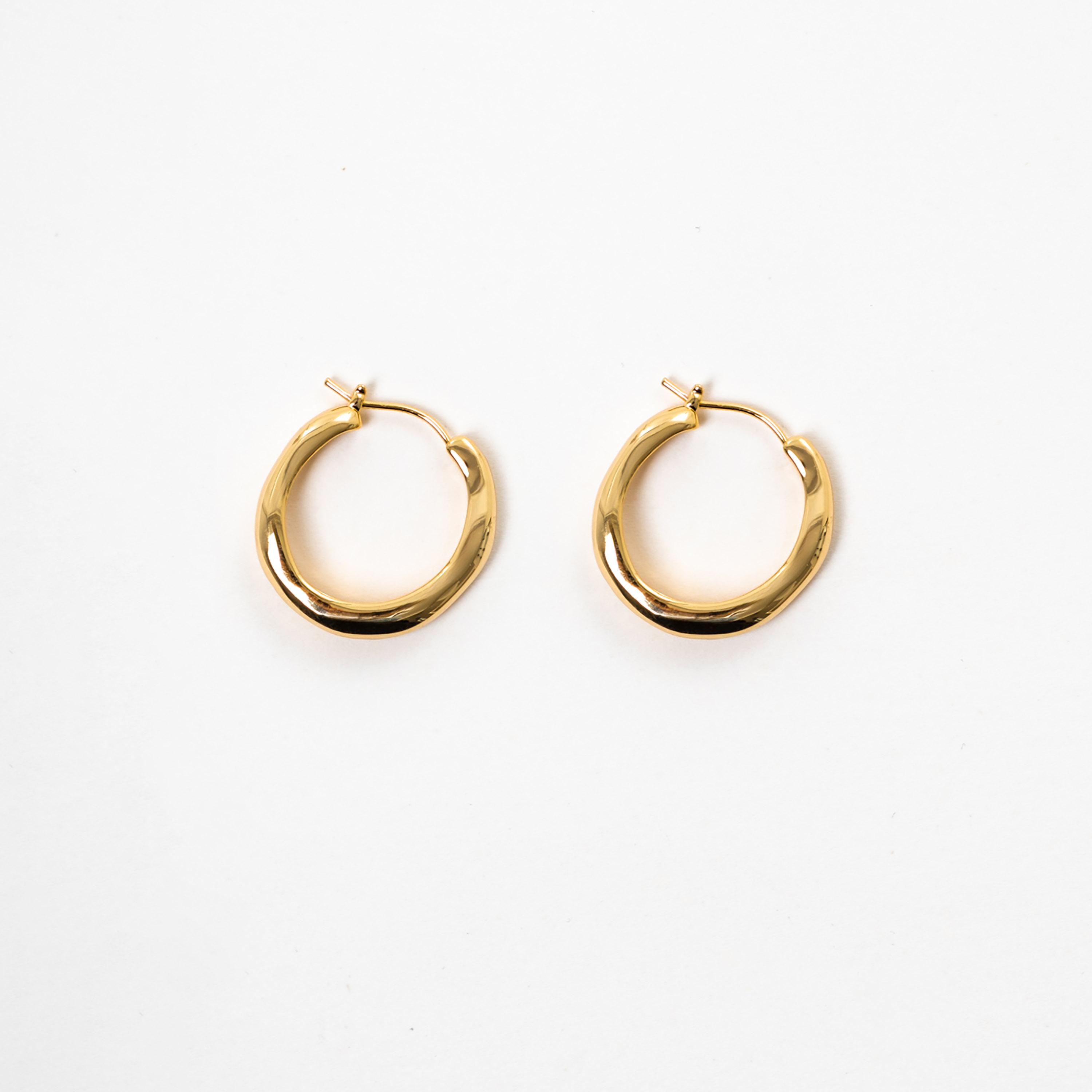 أقراط ليتشي ذهبية حلقية للنساء من سبيكة النحاس | ear0670-women-watchesandjewellery-jewellery-earrings-image-3