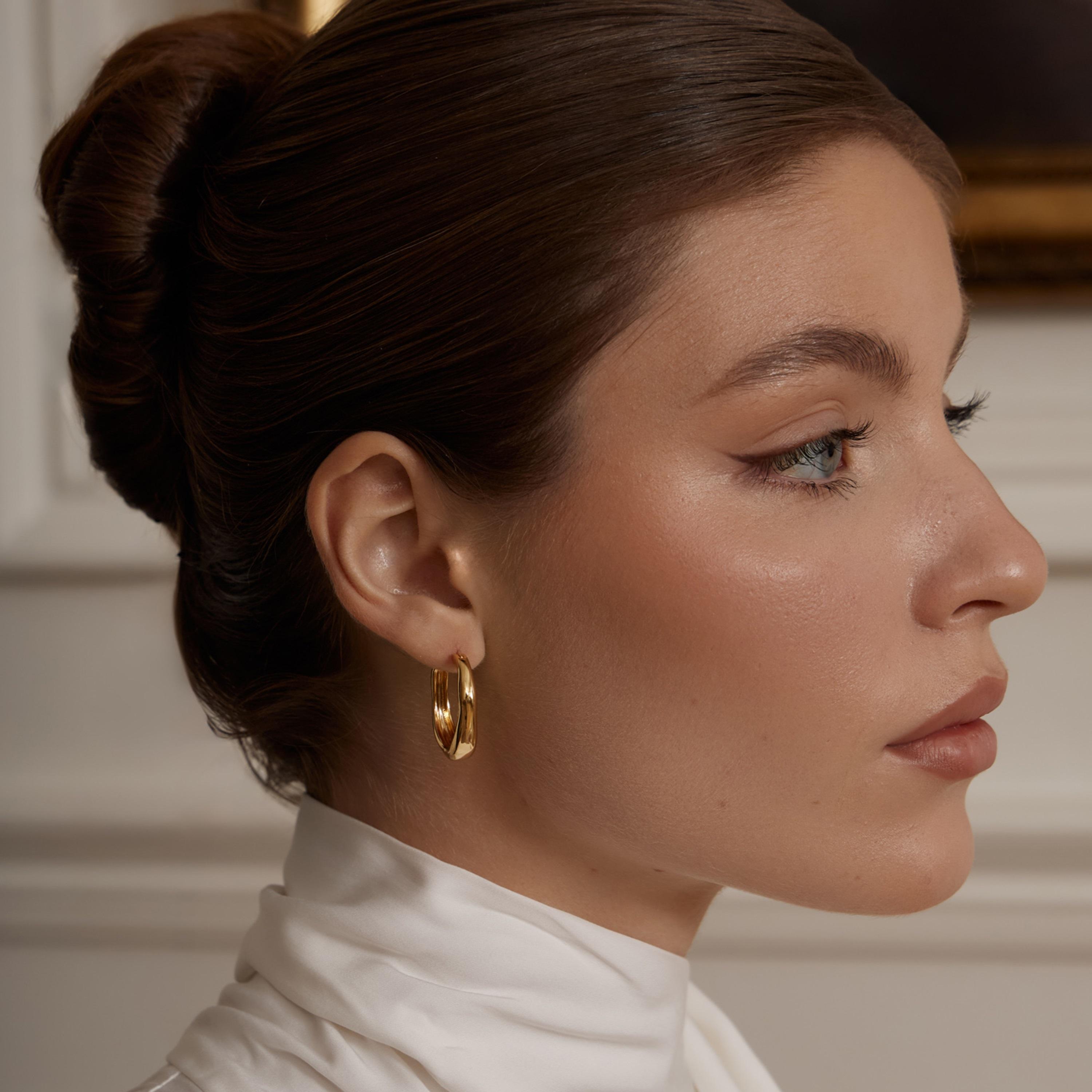 أقراط ليتشي ذهبية حلقية للنساء من سبيكة النحاس | ear0670-women-watchesandjewellery-jewellery-earrings-image-4