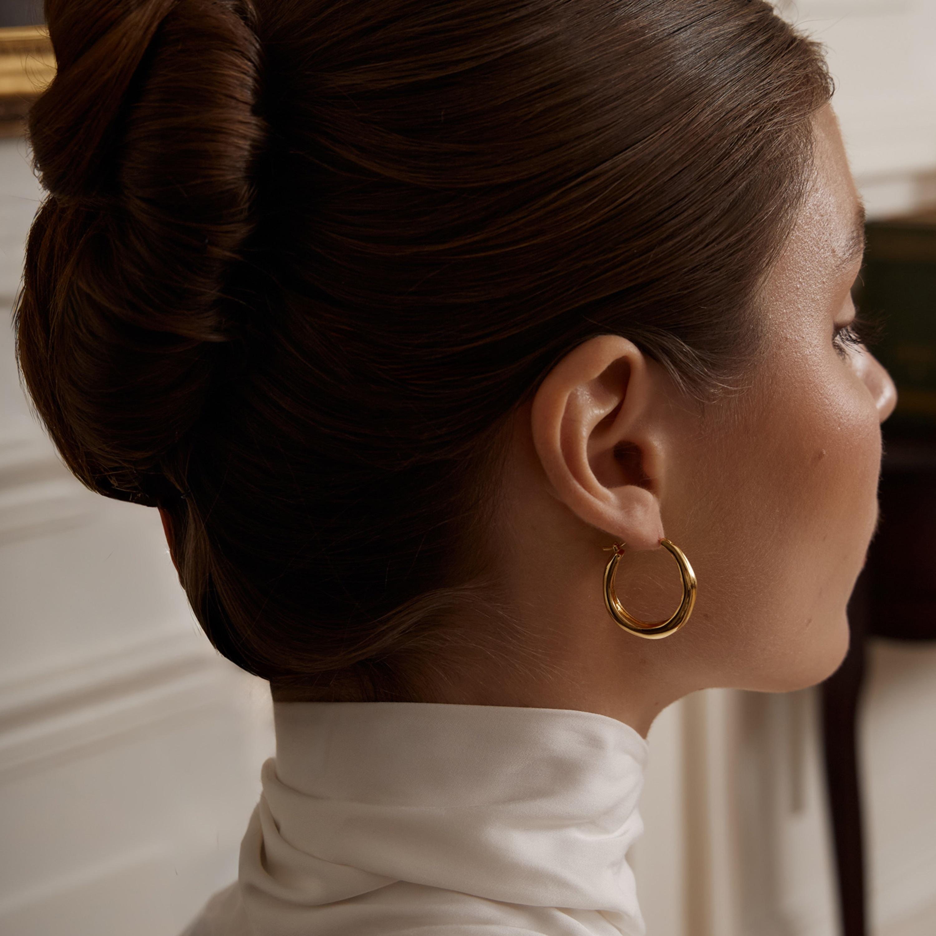 أقراط ليتشي ذهبية حلقية للنساء من سبيكة النحاس | ear0670-women-watchesandjewellery-jewellery-earrings-image-5