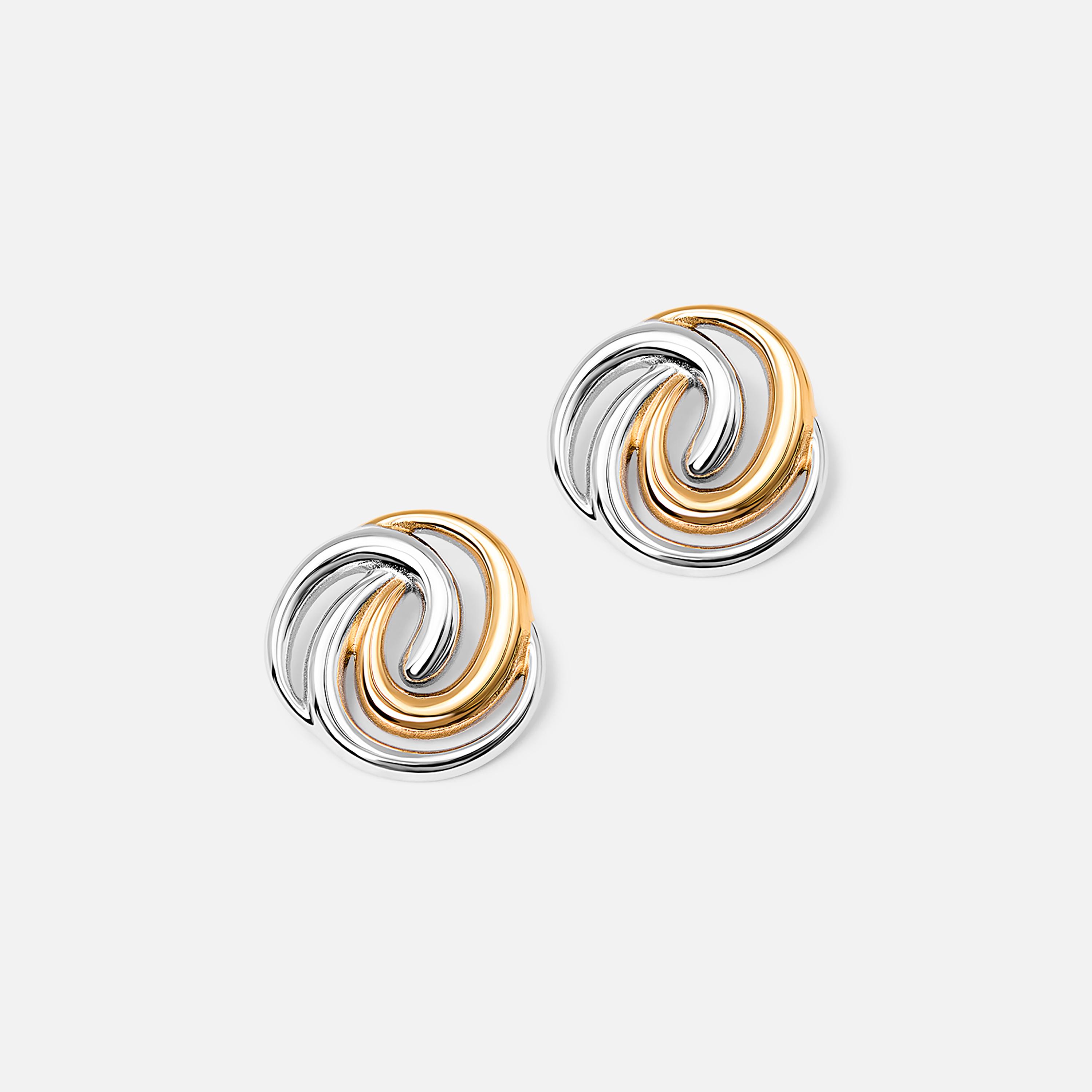 أقراط ليتشي فضية صغيرة للنساء من الستانلس ستيل | ear0682-women-watchesandjewellery-jewellery-earrings-image-2