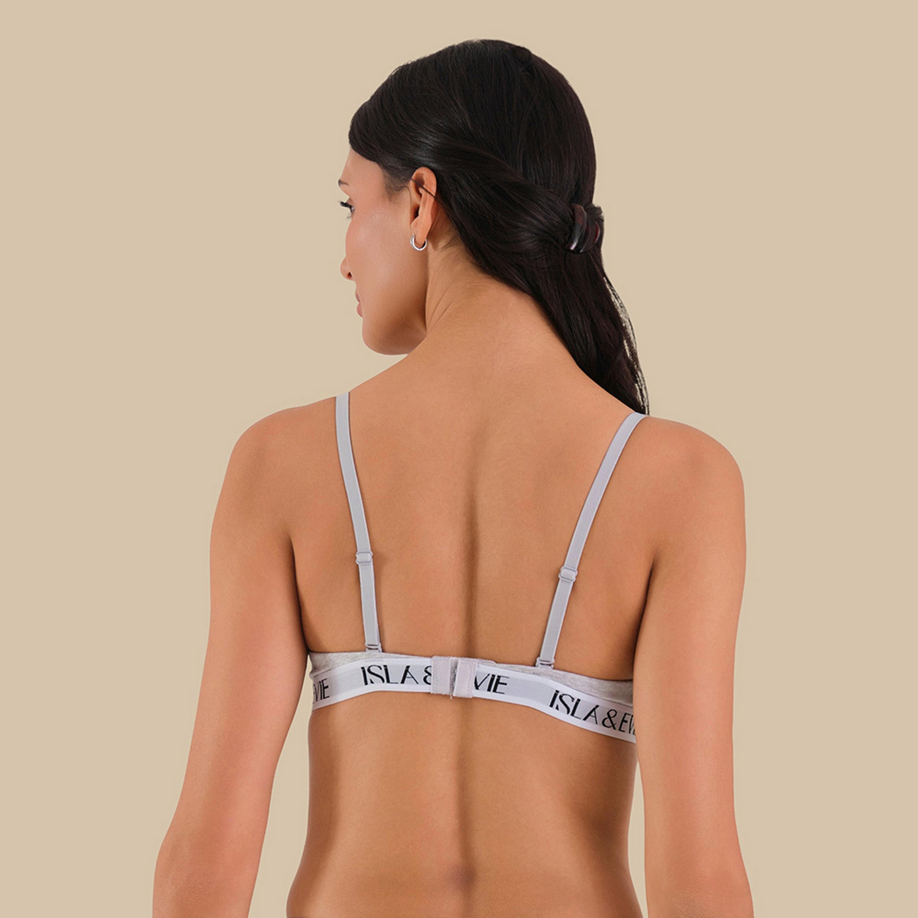 حمالة صدر نسائية تي شيرت قطن بأسلاك وداعمة متوسطة ومبطنة من إيزلا آند إيفي-women-clothing-lingerie-bras-image-10