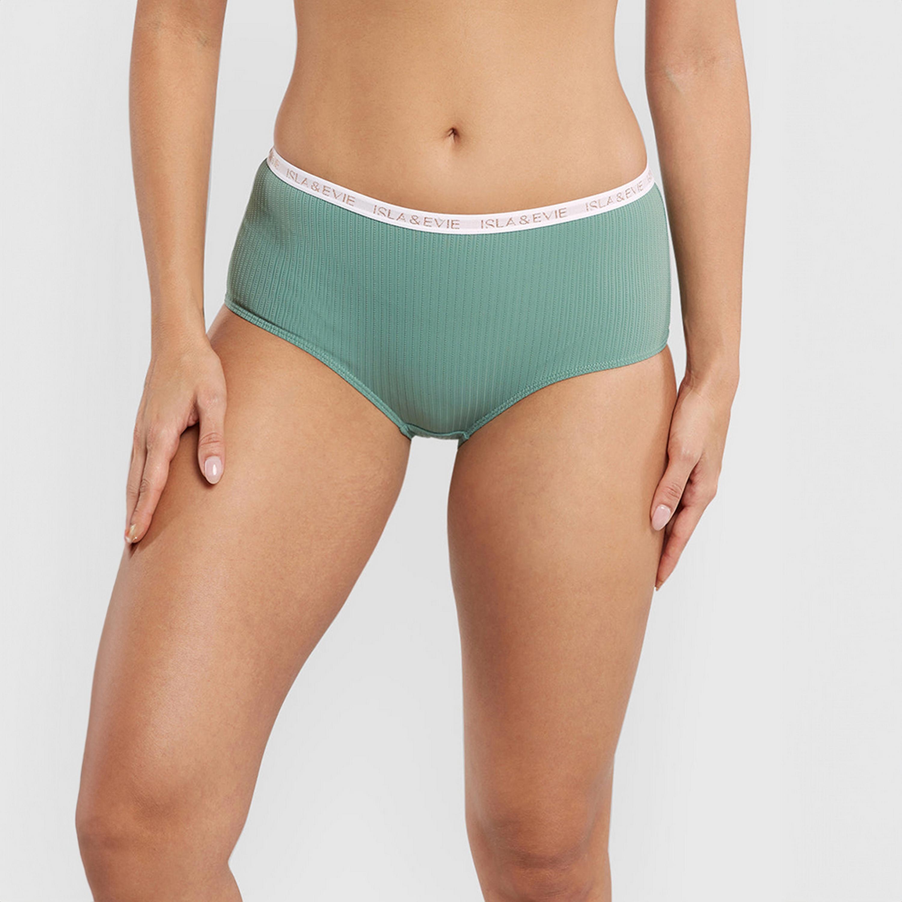 Isla & Evie Trendy Textured Full Coverage Women's Boyshorts-women-clothing-lingerie-panties-image-1