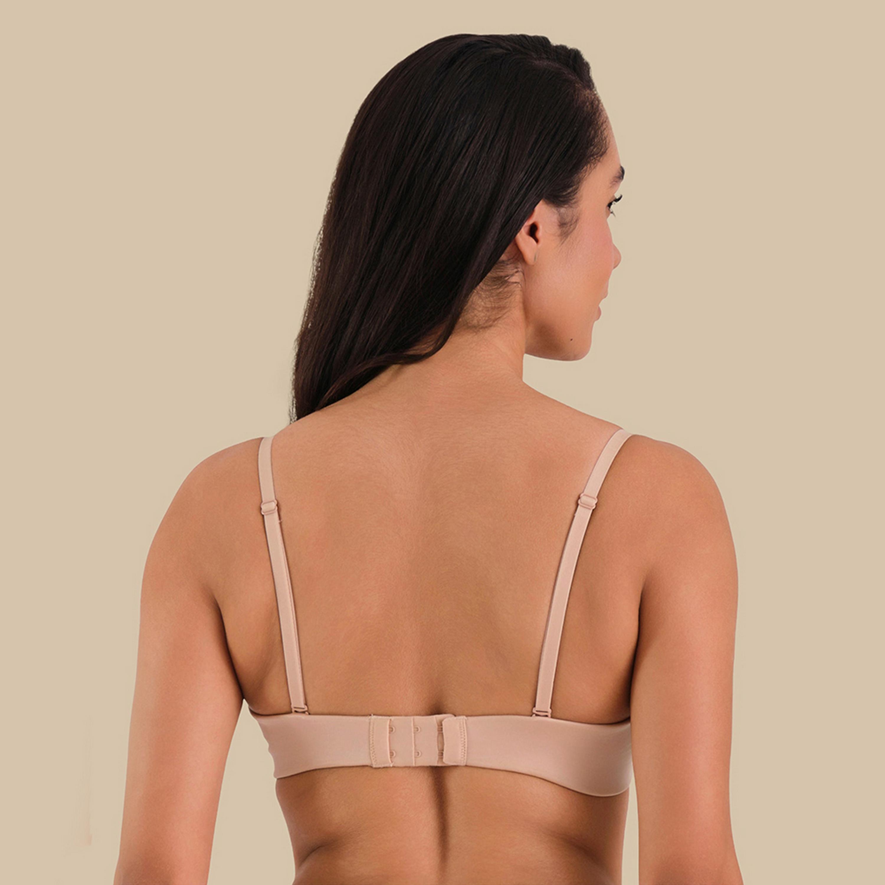 حمالة صدر نسائية بوش أب بأسلاك وداعمة متوسطة ومبطنة، بيج من إيزلا آند إيفي-women-clothing-lingerie-bras-image-3
