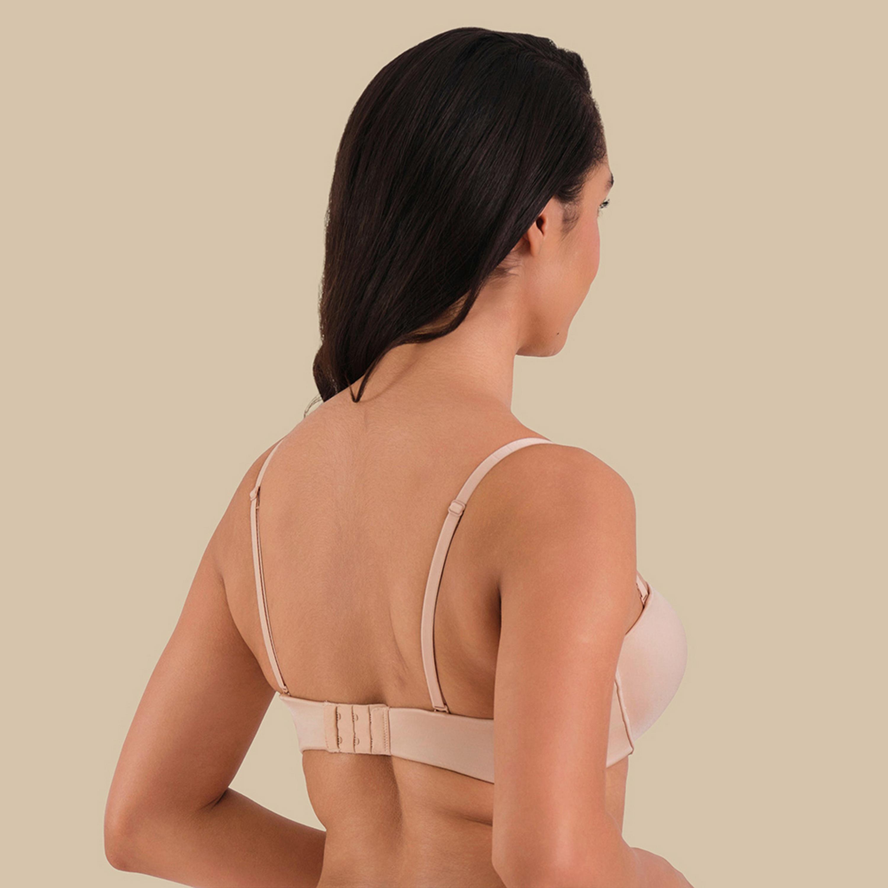 حمالة صدر نسائية بوش أب بأسلاك وداعمة متوسطة ومبطنة، بيج من إيزلا آند إيفي-women-clothing-lingerie-bras-image-4